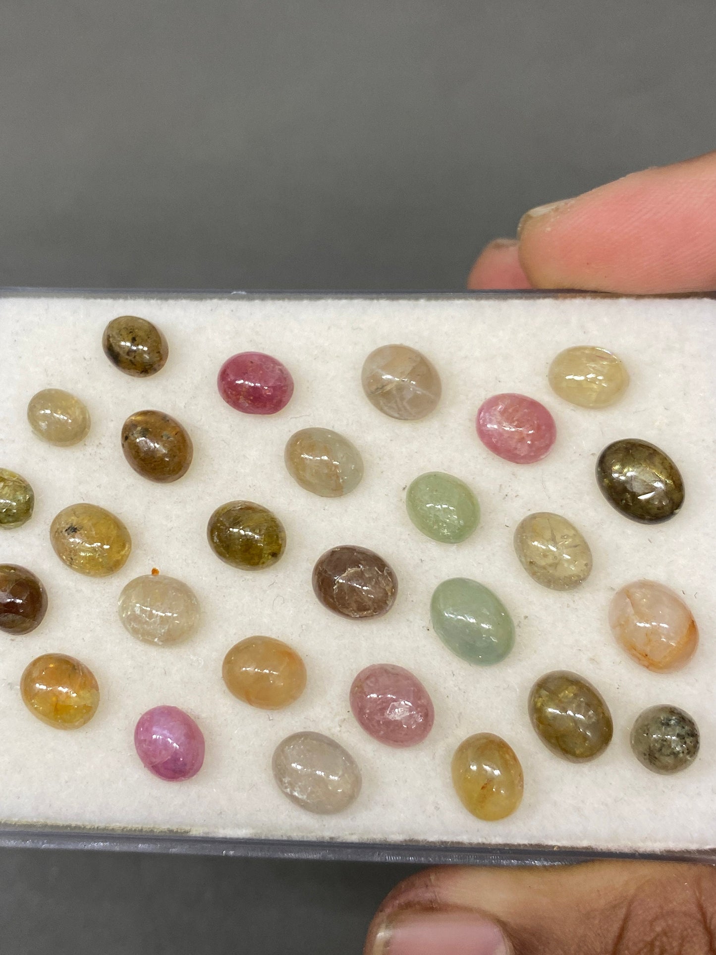 Beautiful set of umba sapphire cabochons very nice natural unheated untreated sapphires pcs 27 wt 63 carats size 6.4mm-9.4x7.5mm sapphire