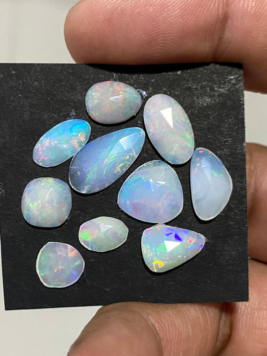 Fascinating Ethiopian opal rosecut Welo opal rosecut aaa quality wt 10 cts pcs 10 size 8mm-15x8mm  rosecut opal fire natural opal rosecut