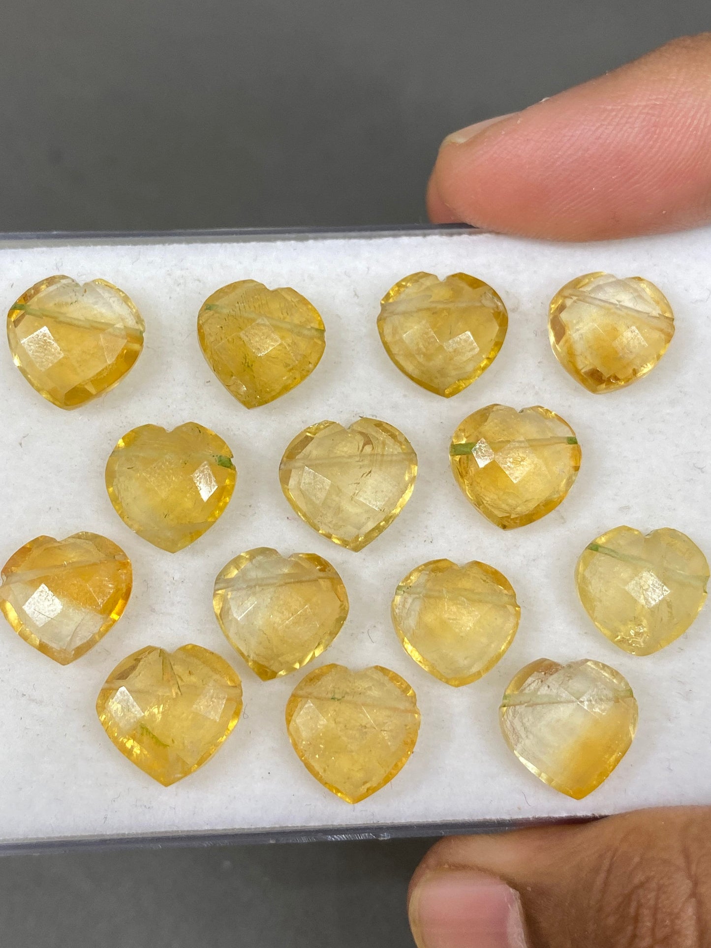 Amazing rare Citrine faceted heart shape carving briolette drilled pcs 14 wt 68 approx size 11mm-12mm citrine heart  briolette