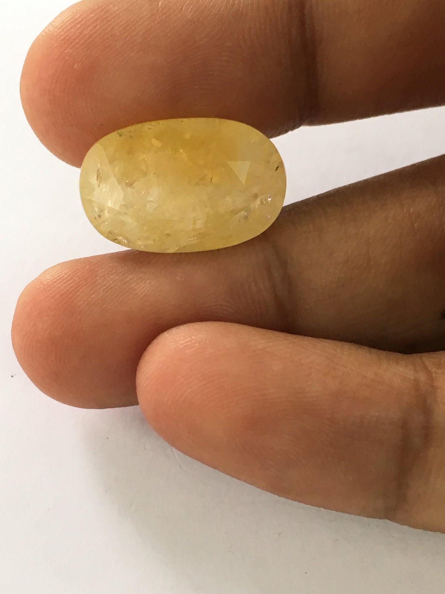 Burma mines rare size yellow sapphire 24.65 carats investment grade 21x12.7 sapphire Burma mines