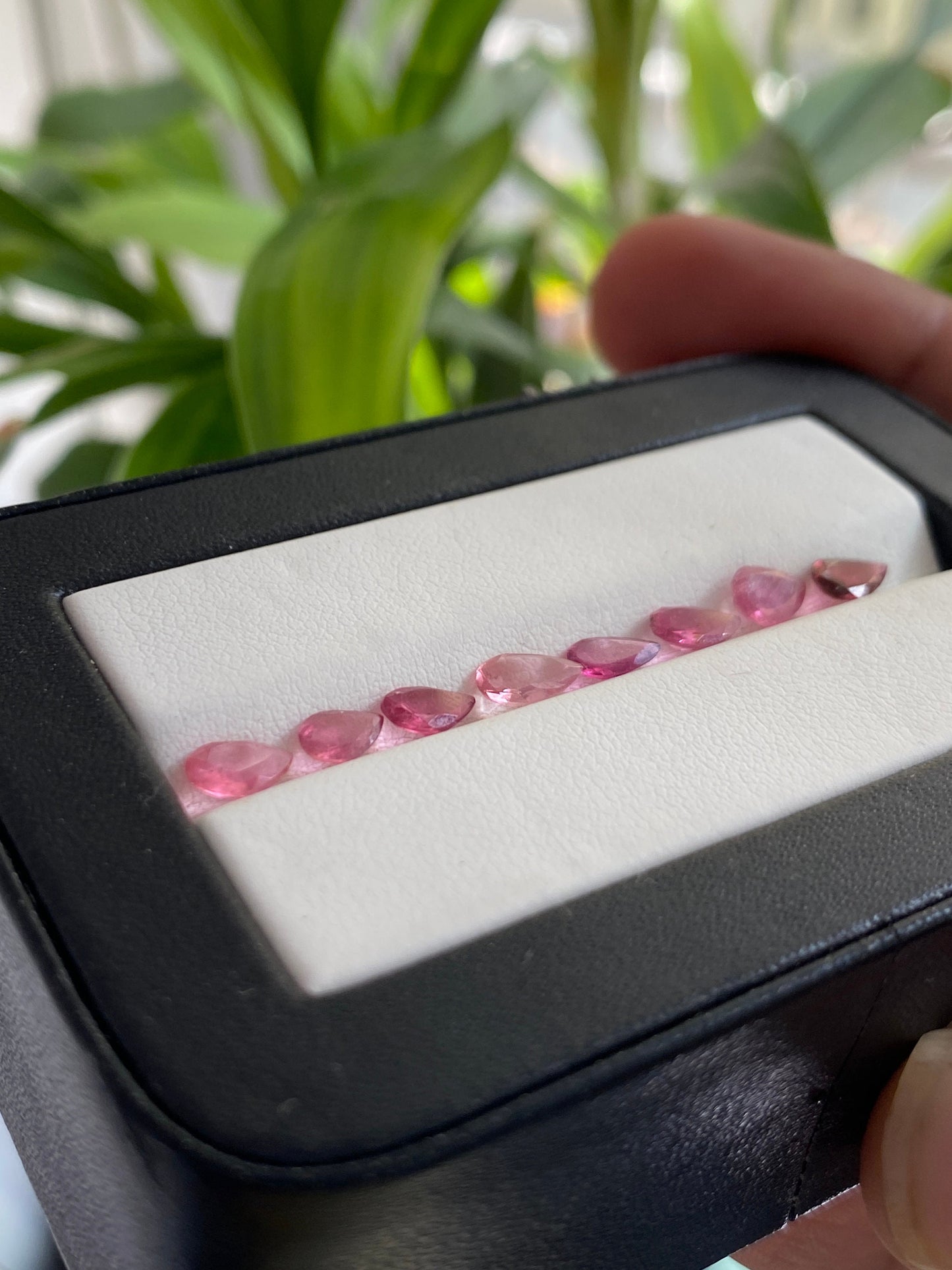 Stunning Rare pink Tourmaline pear cutstones pcs 8 wt 2.5 cts 6x4-7x4mm tourmaline cuts pears cutstones pink  tourmaline