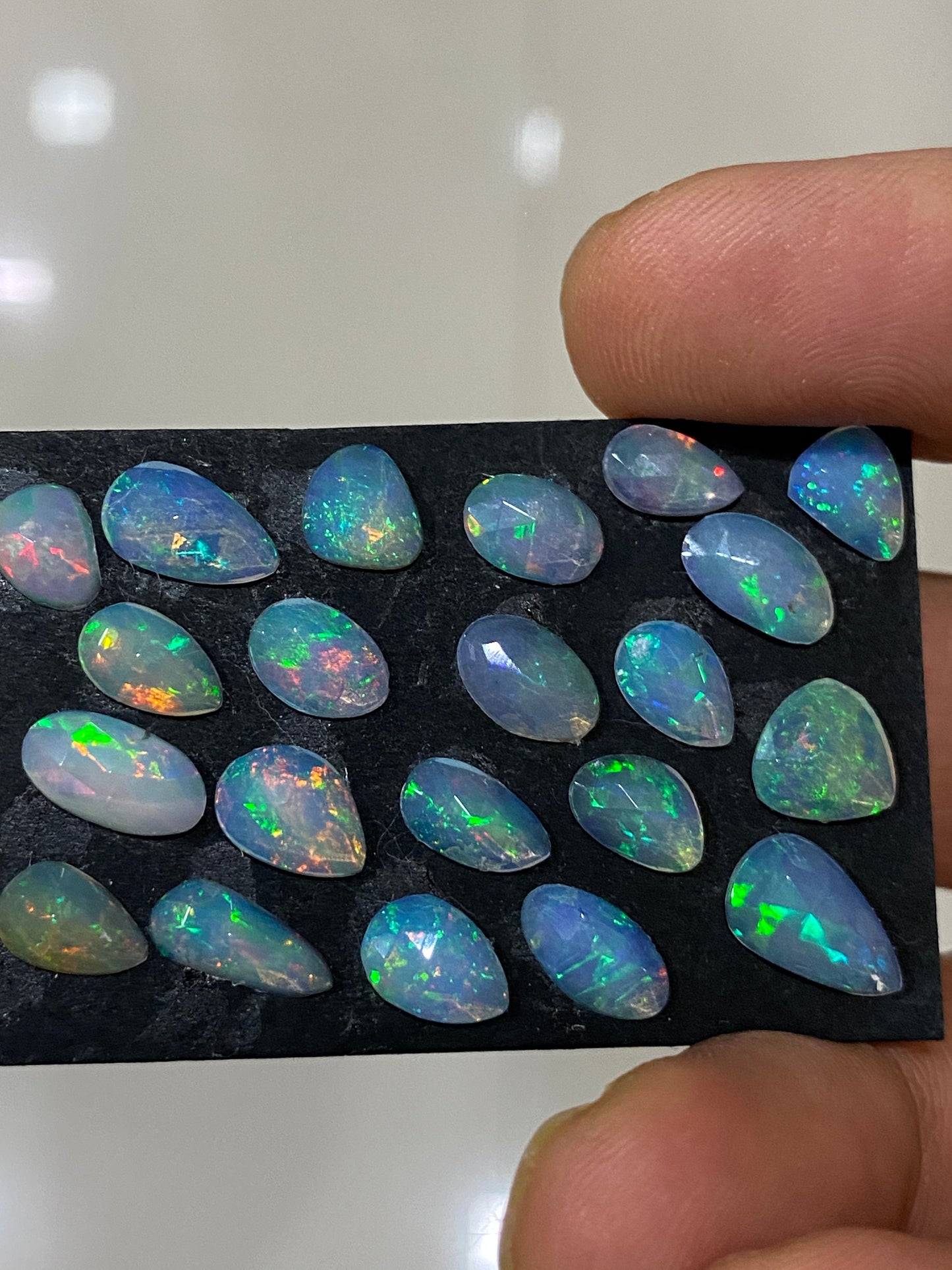 Dazzling very rare Ethiopian opal rosecut Welo opal rosecut aaa quality wt 10.50 carats pcs 21 size  rosecut opal  fire natural opal rosecut