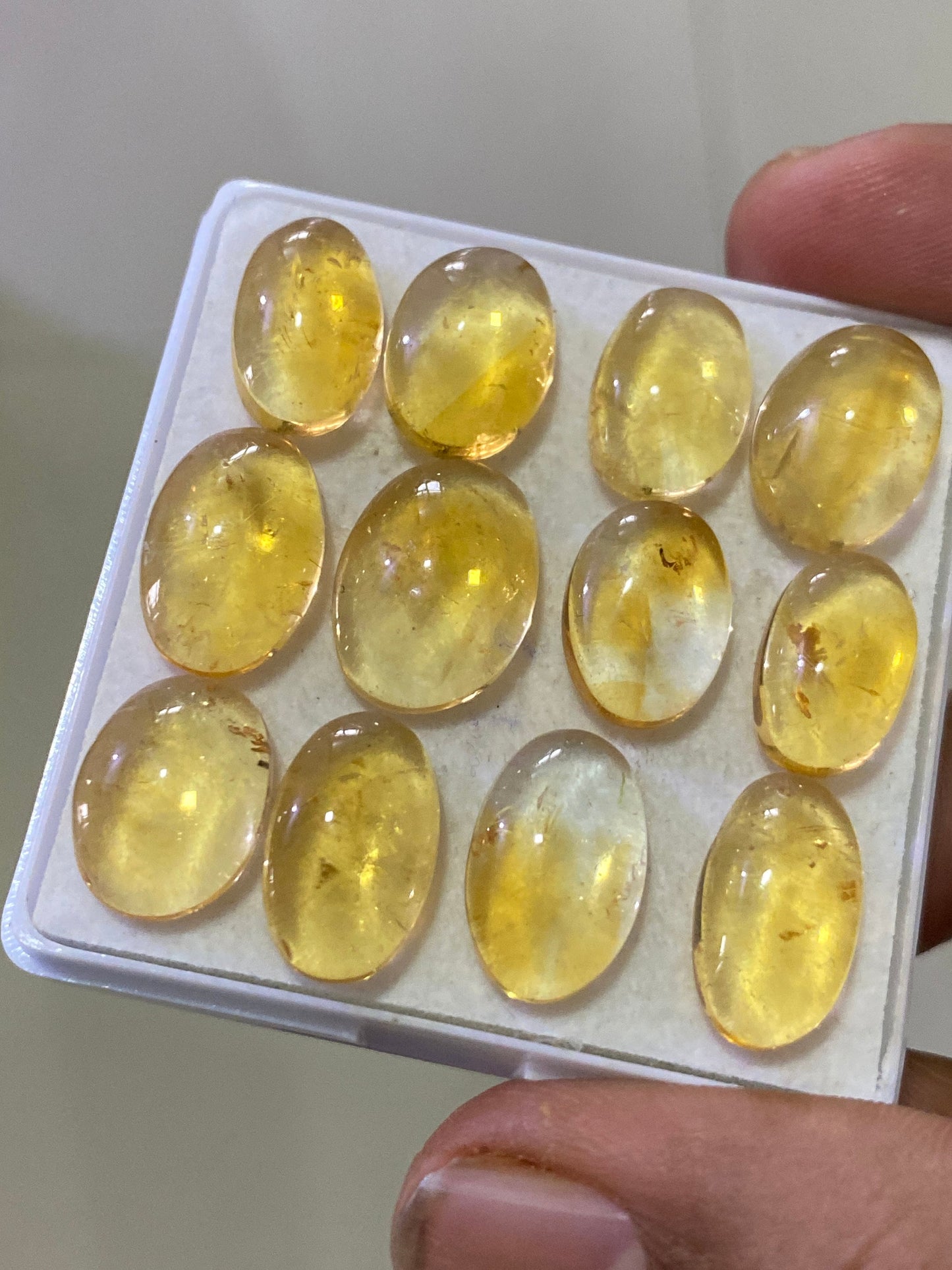 Beautiful natural citrine cabochons wholesale lot wt 72 cts pcs 12 size 13.8x10.3-16x11.6mm citrine cabochons