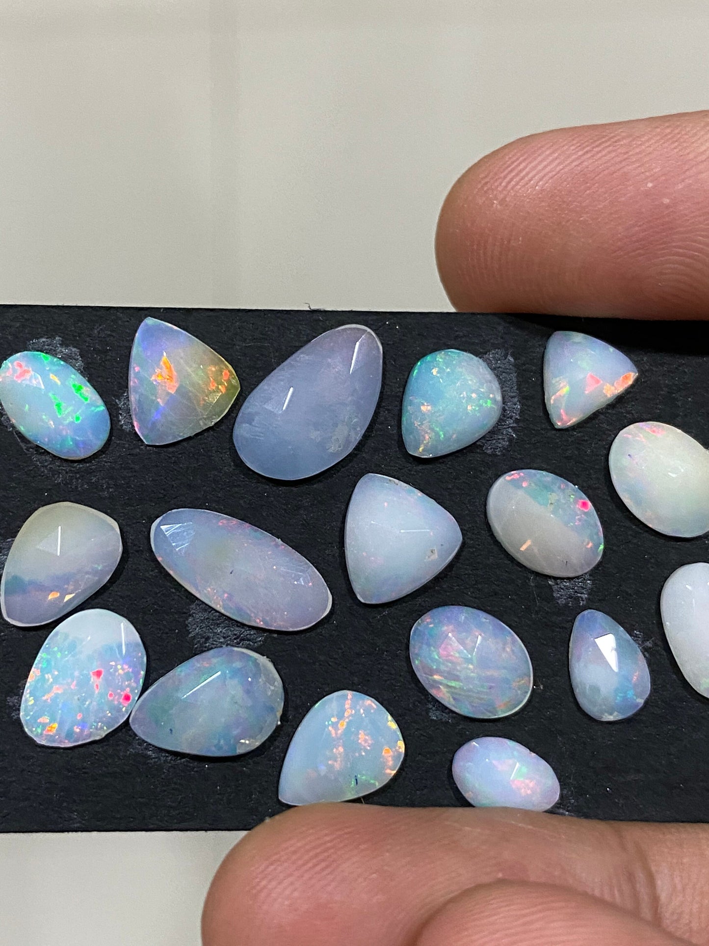 Dazzling very rare Ethiopian opal rosecut Welo opal rosecut aaa quality wt 10.50 carats pcs 17 size  rosecut opal  fire natural opal rosecut