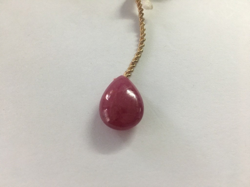 Huge Very rare Ruby pear briolette  smooth polished briolette weight 69 carats Size 15.5x13.5mm Natural Ruby untreated ruby unheated ruby