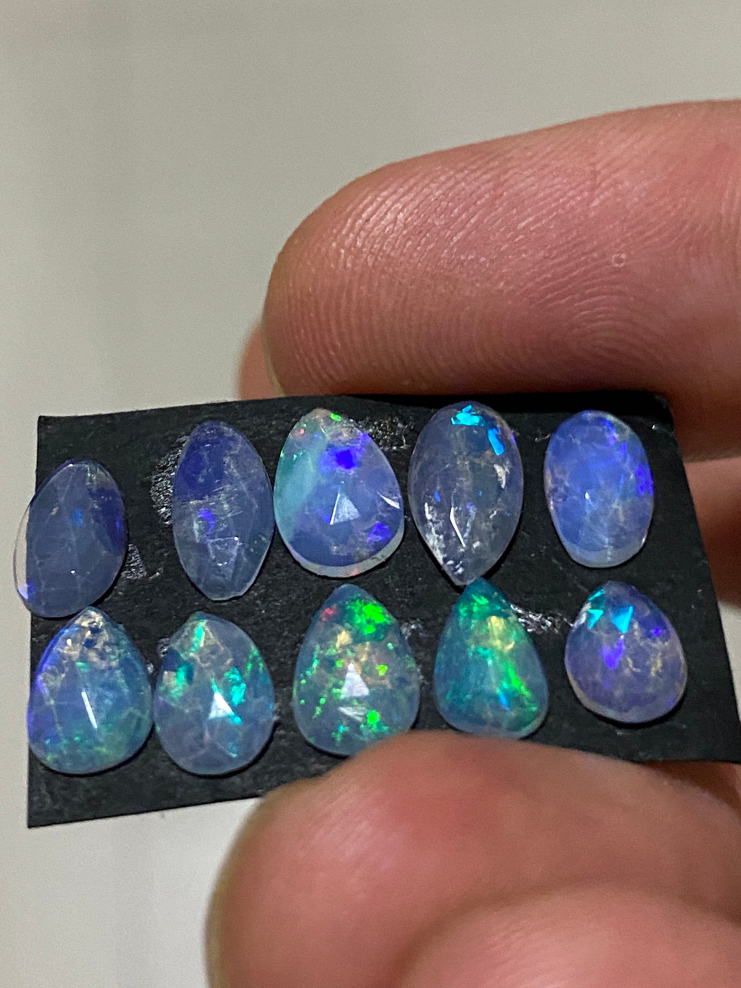 Lovely  Ethiopian opal rosecut Welo opal rosecut wt 4.5 cts pcs 10 size 7x5-10x6mm rosecut opal beautiful fire natural opal rosecut