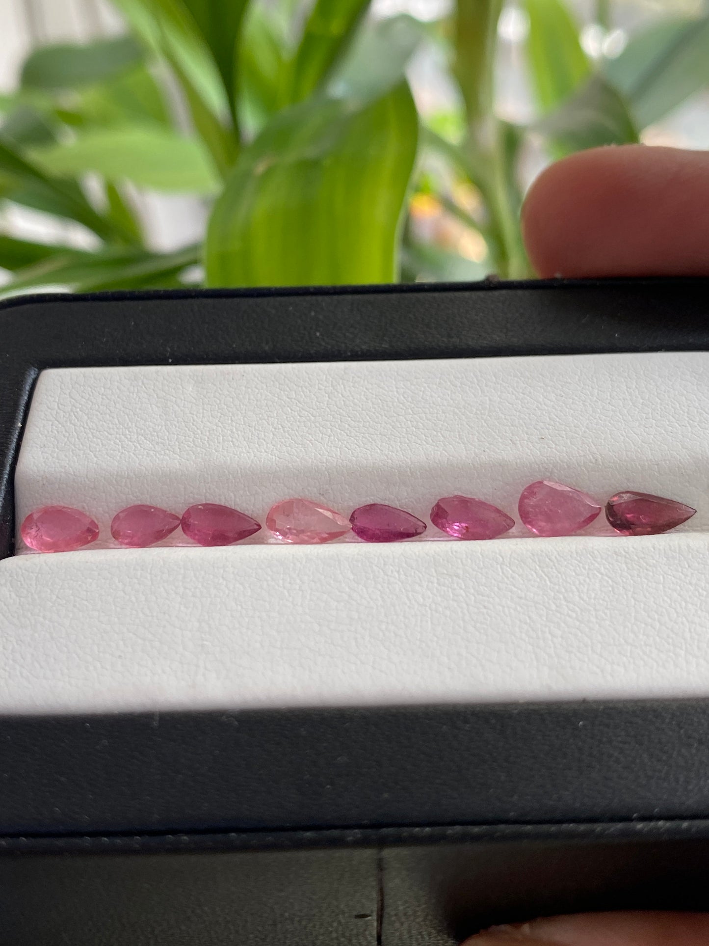 Stunning Rare pink Tourmaline pear cutstones pcs 8 wt 2.5 cts 6x4-7x4mm tourmaline cuts pears cutstones pink  tourmaline