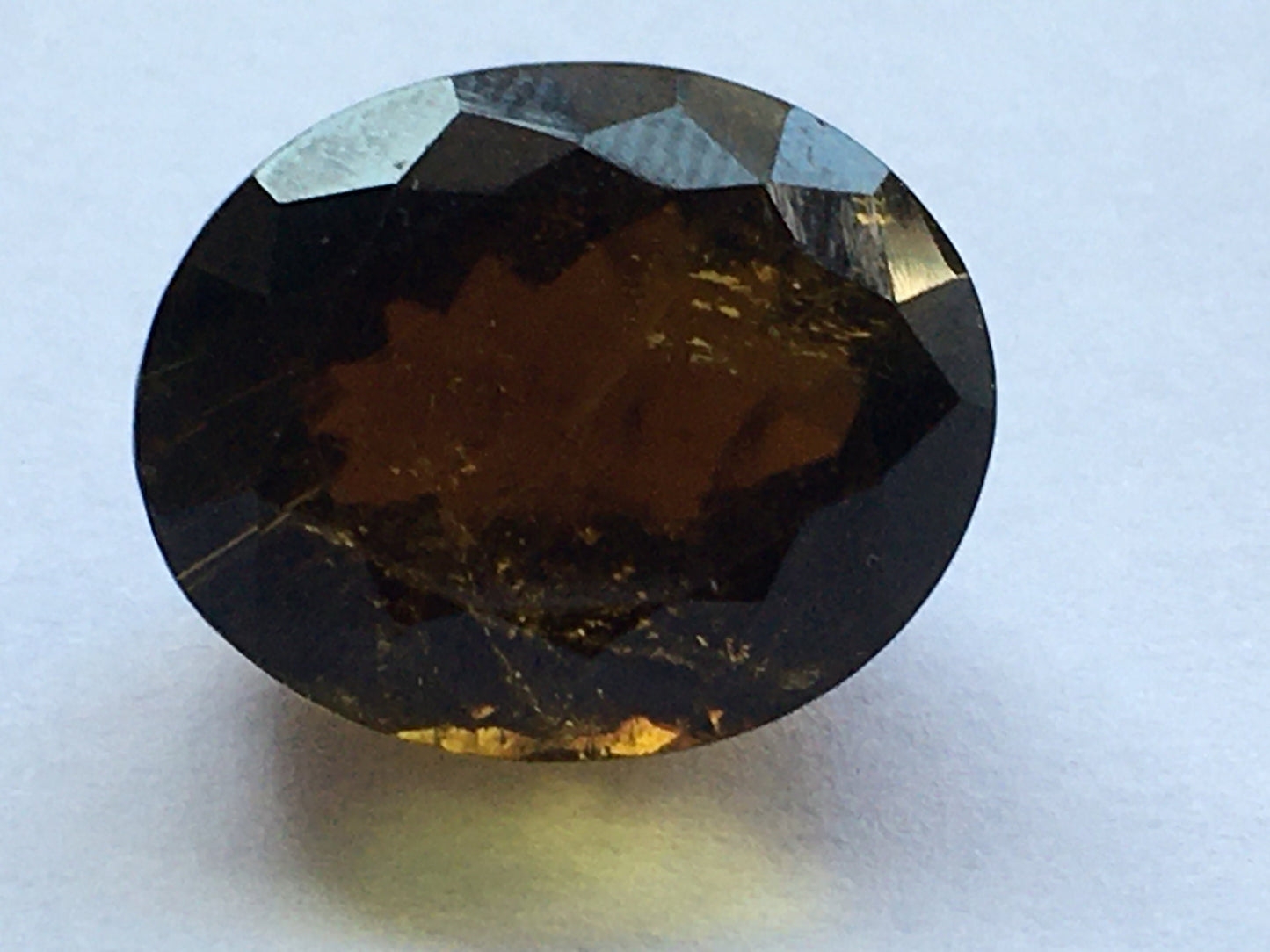 Beautiful rare brown Petro tourmaline oval cutstone weight 22.5 carats size 17.2x14.3mm  tourmaline cut for ring pendant