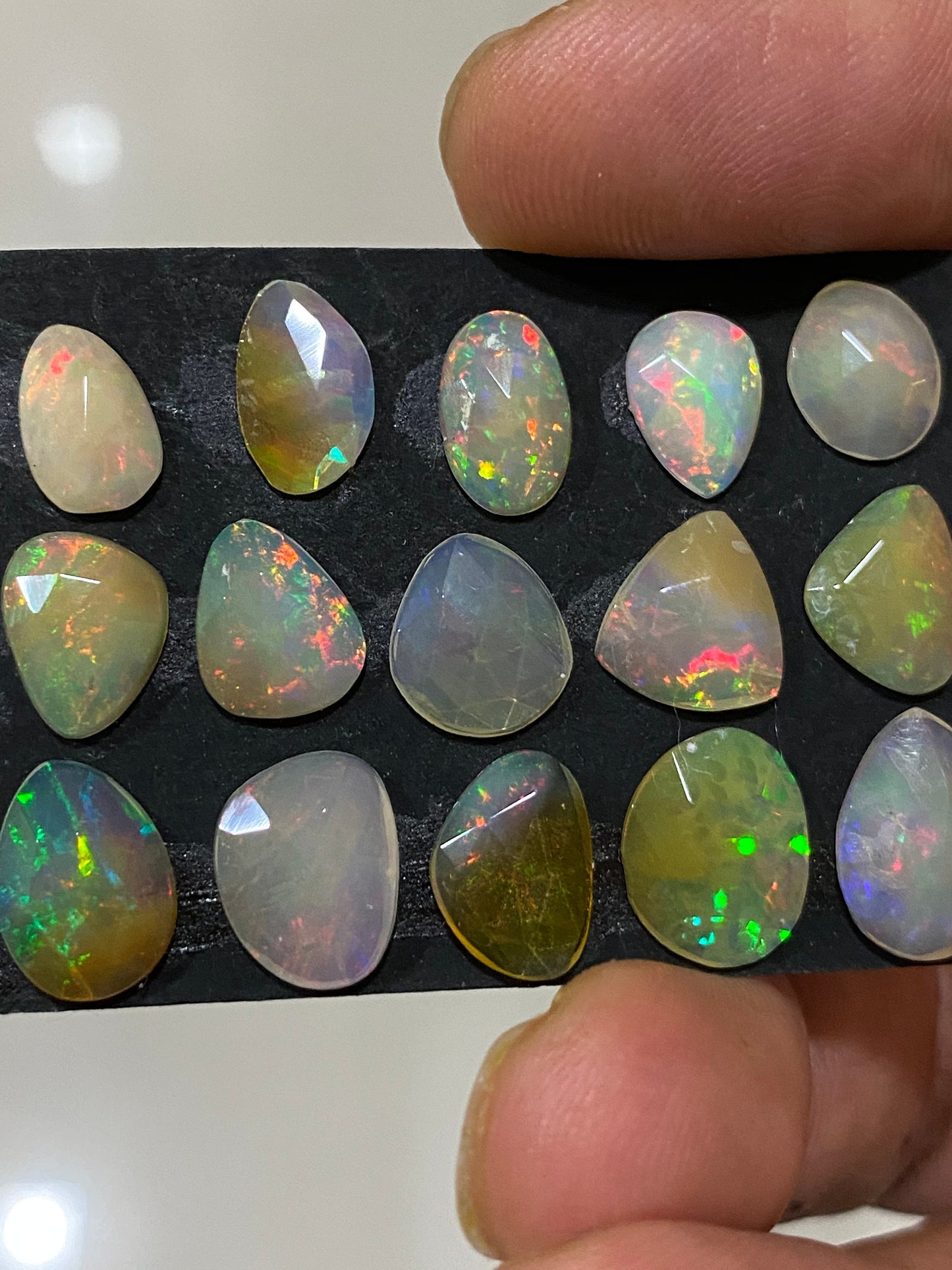 Eye catching Ethiopian opal rosecut Welo opal rosecut aaa quality wt 13.50 cts pcs 15 size rosecut opal fire natural opal rosecut