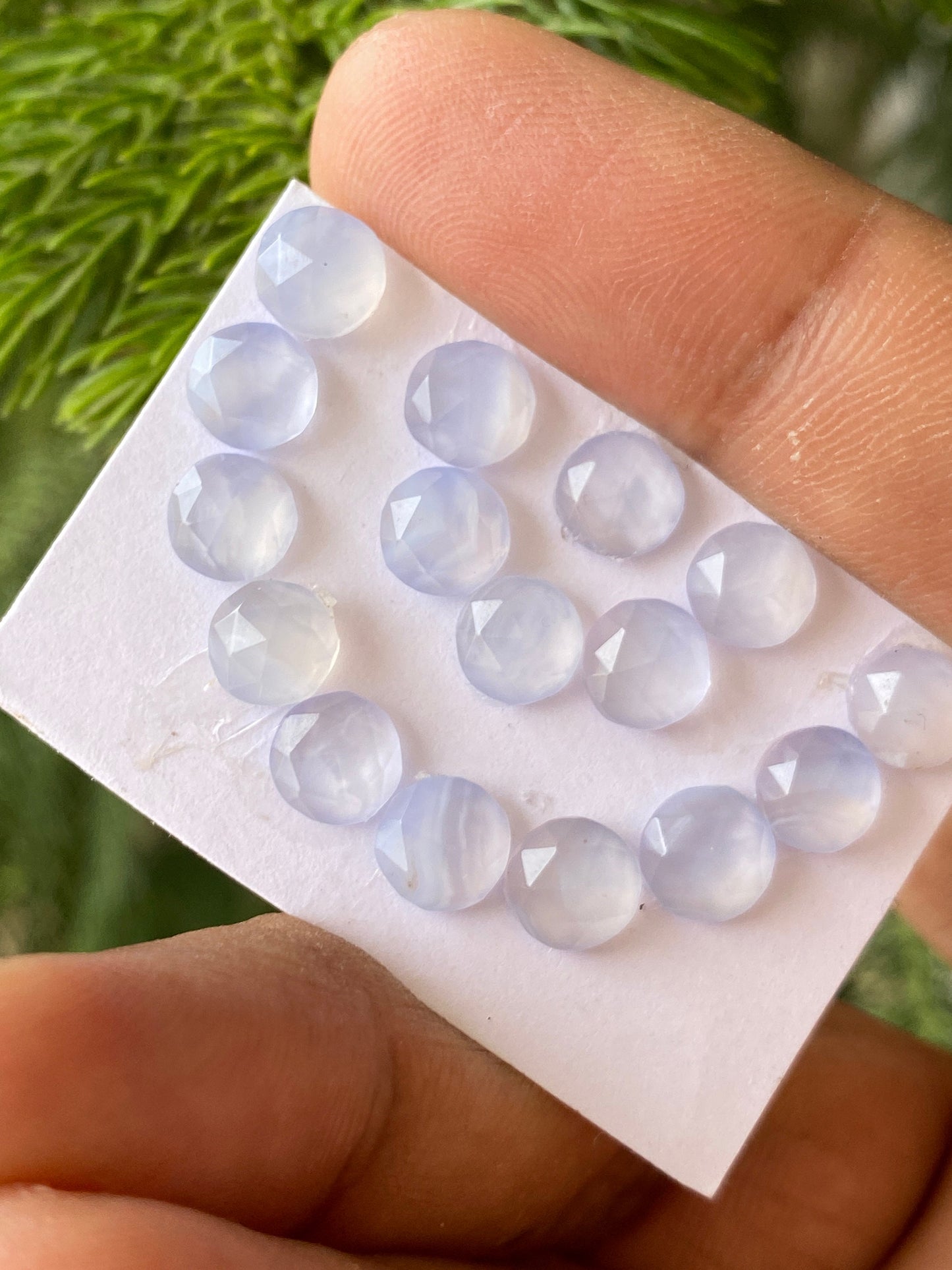 Amazing chalcedony rosecut round shape pcs 16 weight 15.5 carats size 6mm-6.5mm  chalcedony round