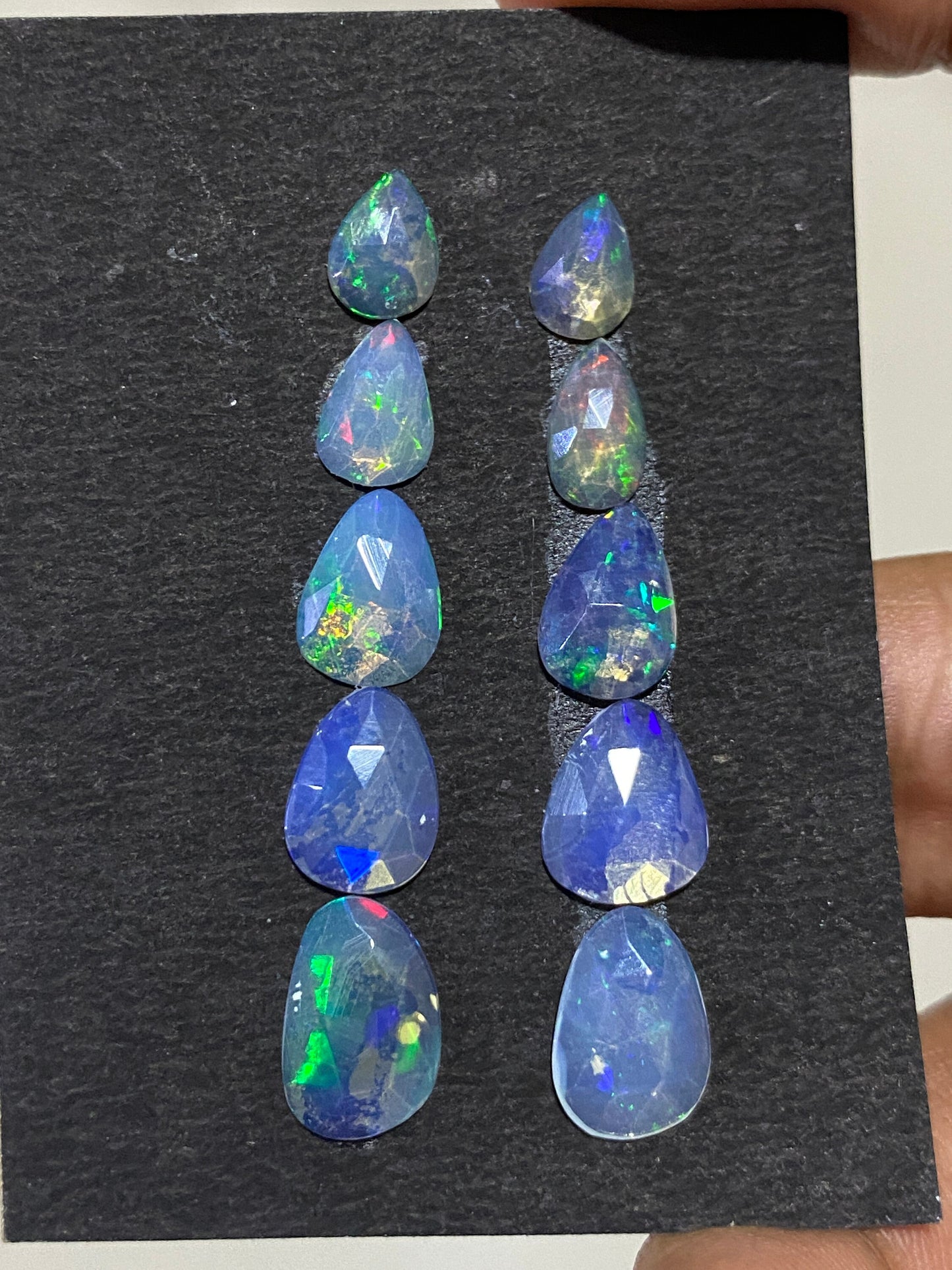 Wow Ethiopian opal rosecut Welo opal rosecut earrings supply wt 8 cts pcs 10 size 7.3x5.6mm-12.5x8.3mm opal fire natural opal rosecut