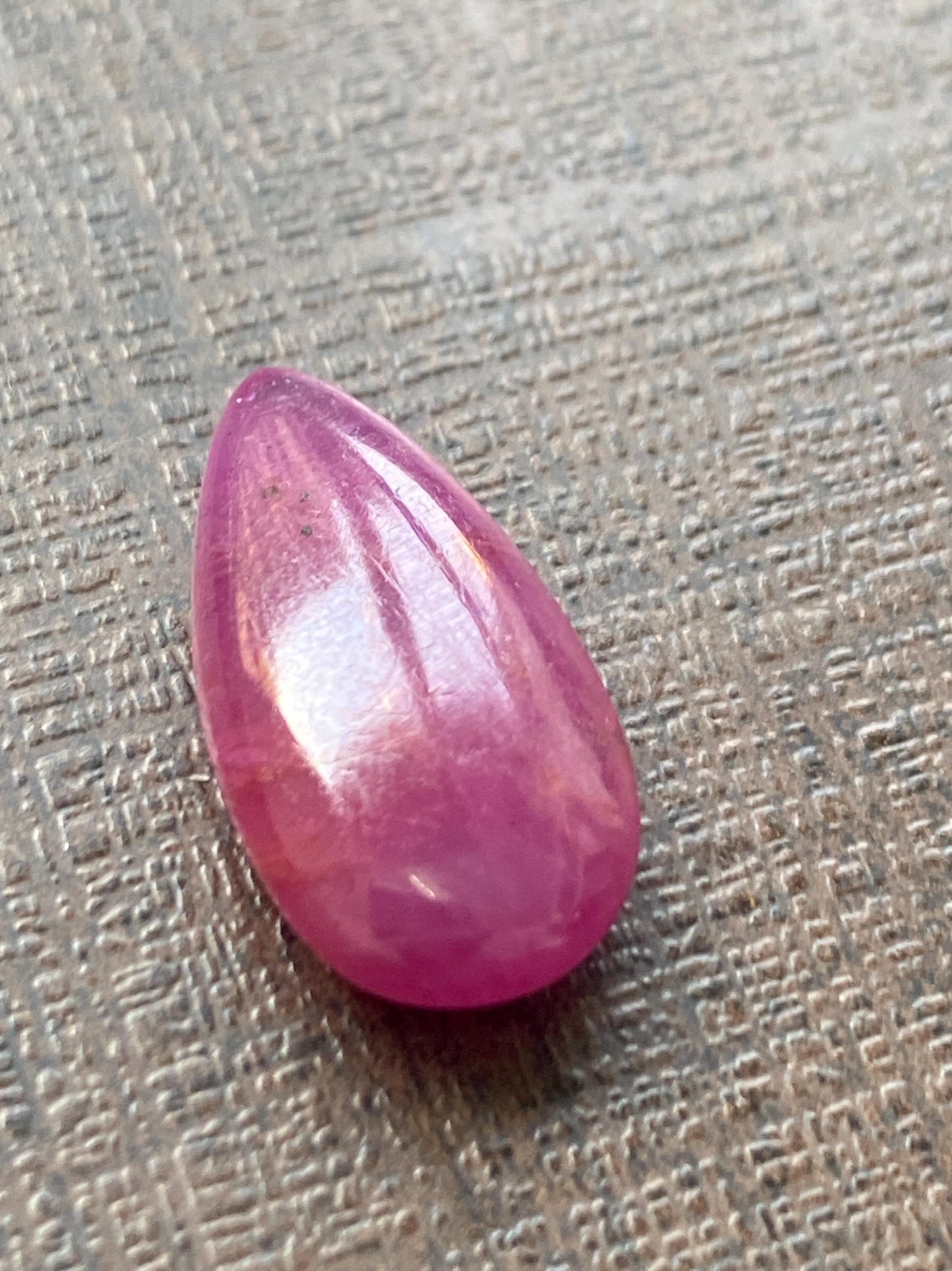 Stunning Very rare Ruby pear briolette  smooth polished briolette weight carats Size  Natural Ruby untreated ruby unheated ruby