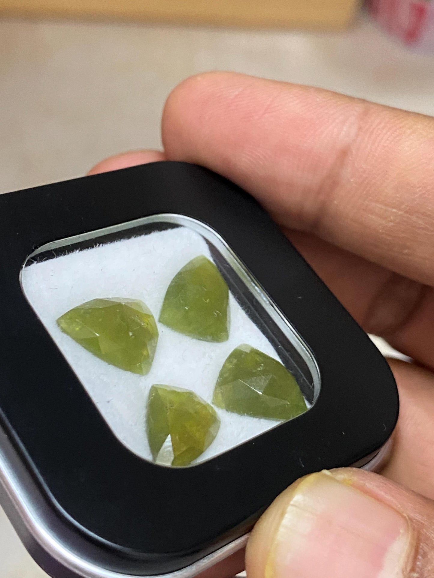 Stunning vesuvianite Shield and trillion rosecut idocrase rosecut wholesale lot weight 14.50 carats pcs 4 size 12x9mm   flatback gems