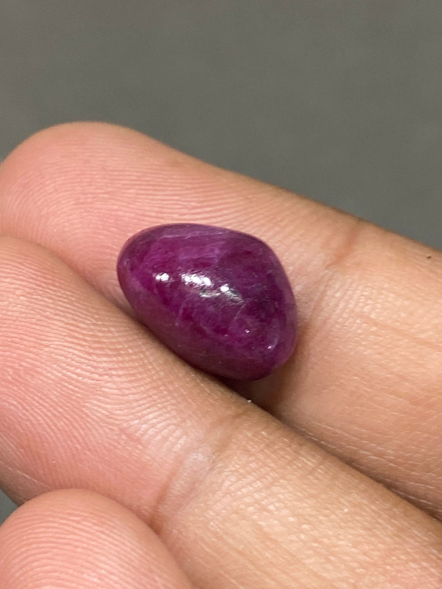 Ruby fancy shape cabochon wt 12 carats size 14.5x10mm natural unheated untreated ruby fancy shape cabochon