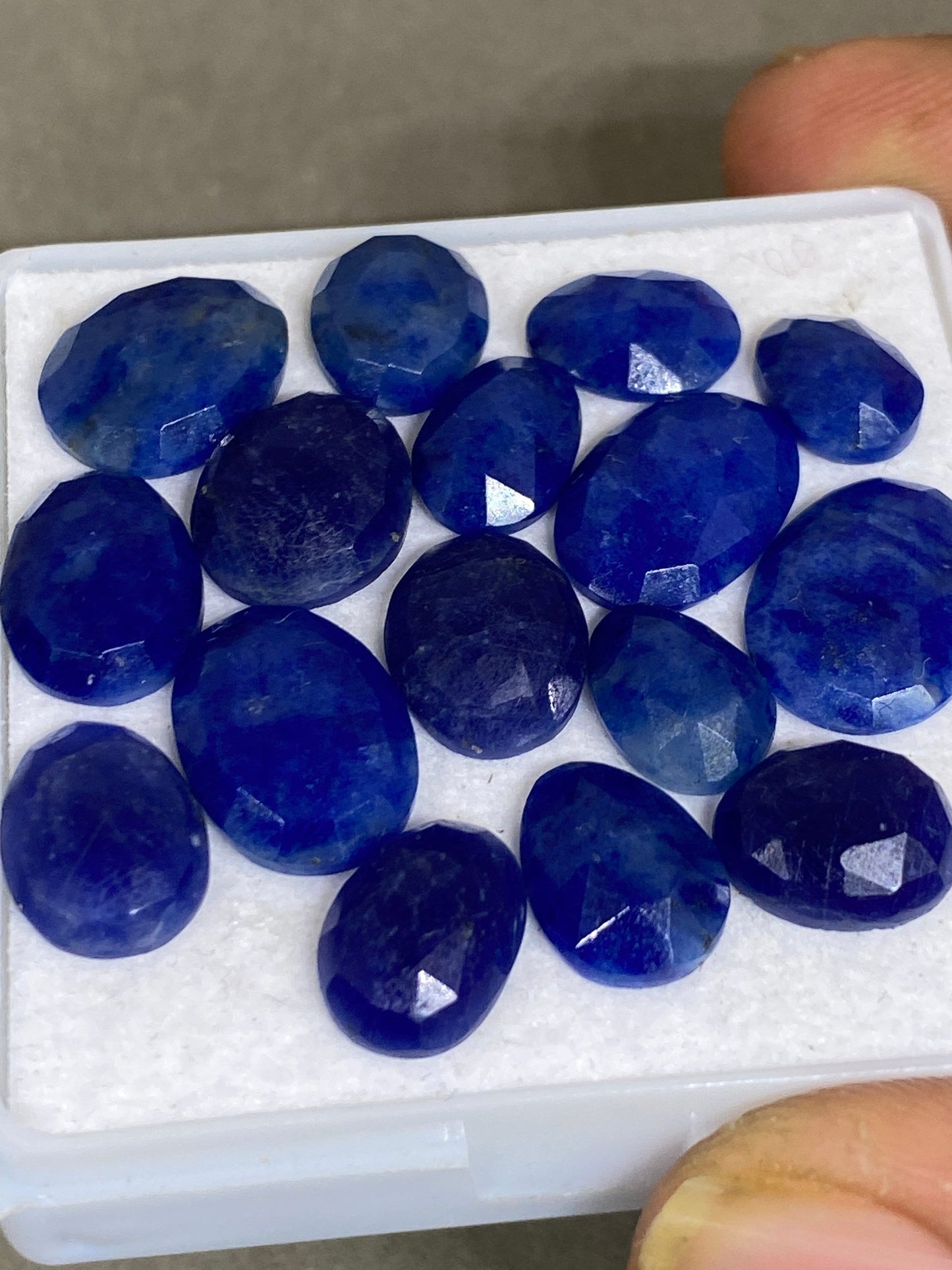 Very beautiful Sodalite rosecut mix shapes wt pcs 16 natural Sodalite beautiful color Rare Sodalite rosecut