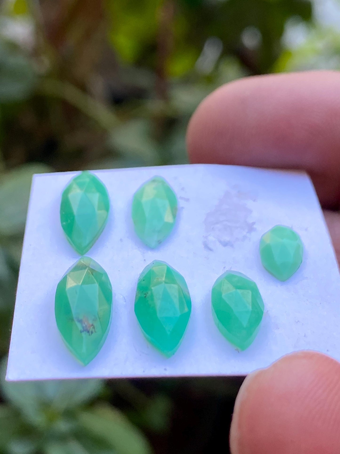 Lovely Chrysoprase rosecut marquise wholesale lot fine quality wt 10.89 carats pcs 7 size  6.2x5mm-7x5.7mm chrysoprase rosecut