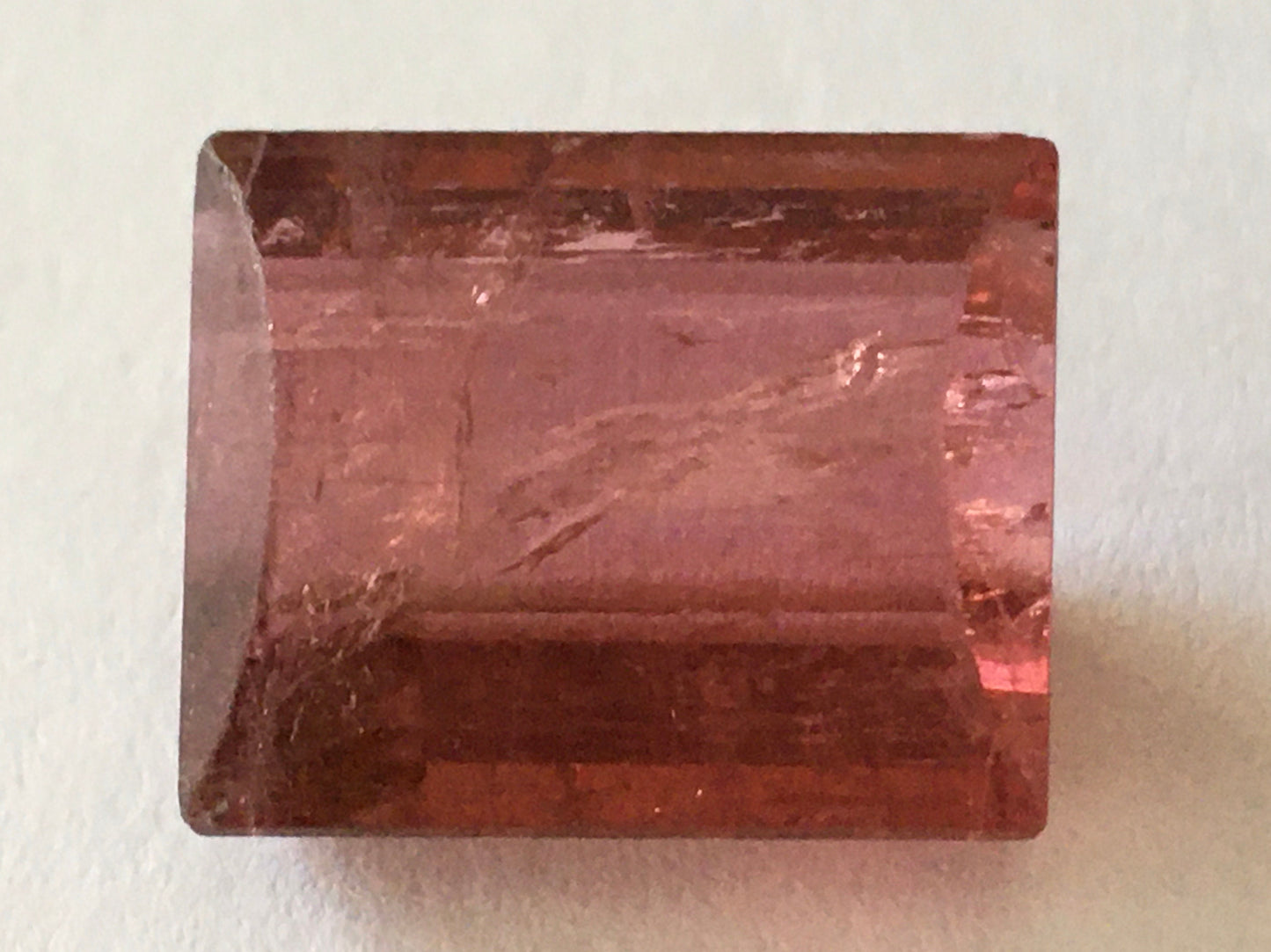 Very rare nice pink tourmaline cutstone faceted on the top weight 21.5 carats size 17x14mm rare huge size tourmaline cut for ring pendant