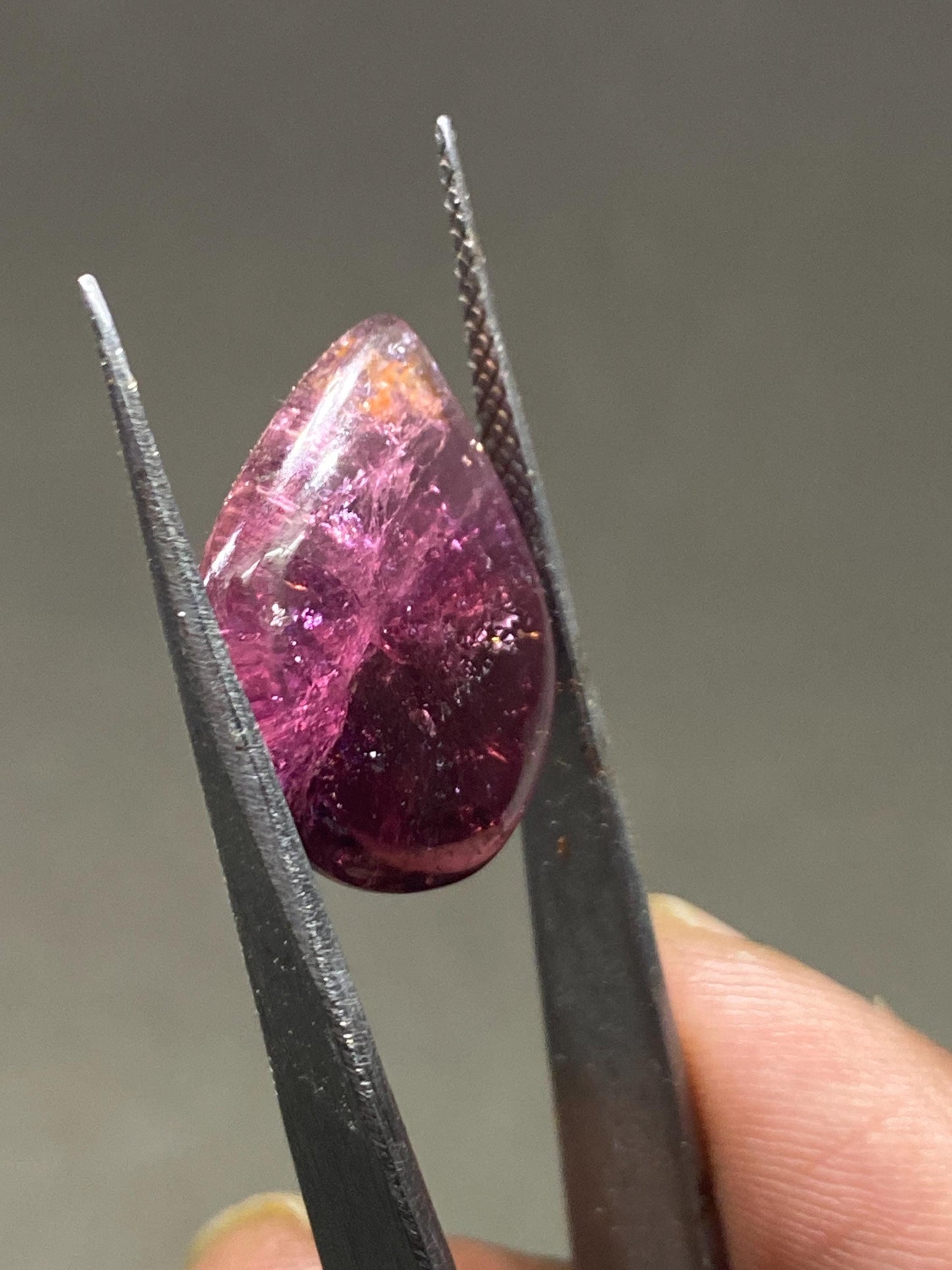 Gorgeous Rare pink tourmaline watermelon nugget smooth polished lot fine quality wt 11.50 carats size 21x16.5mm natural   tourmaline