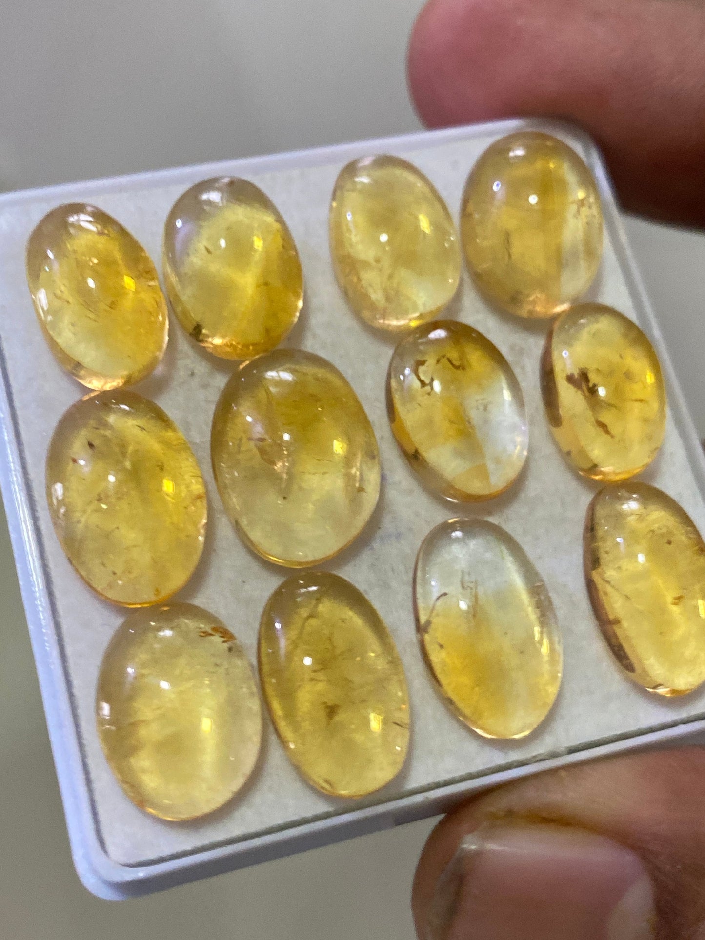 Beautiful natural citrine cabochons wholesale lot wt 72 cts pcs 12 size 13.8x10.3-16x11.6mm citrine cabochons