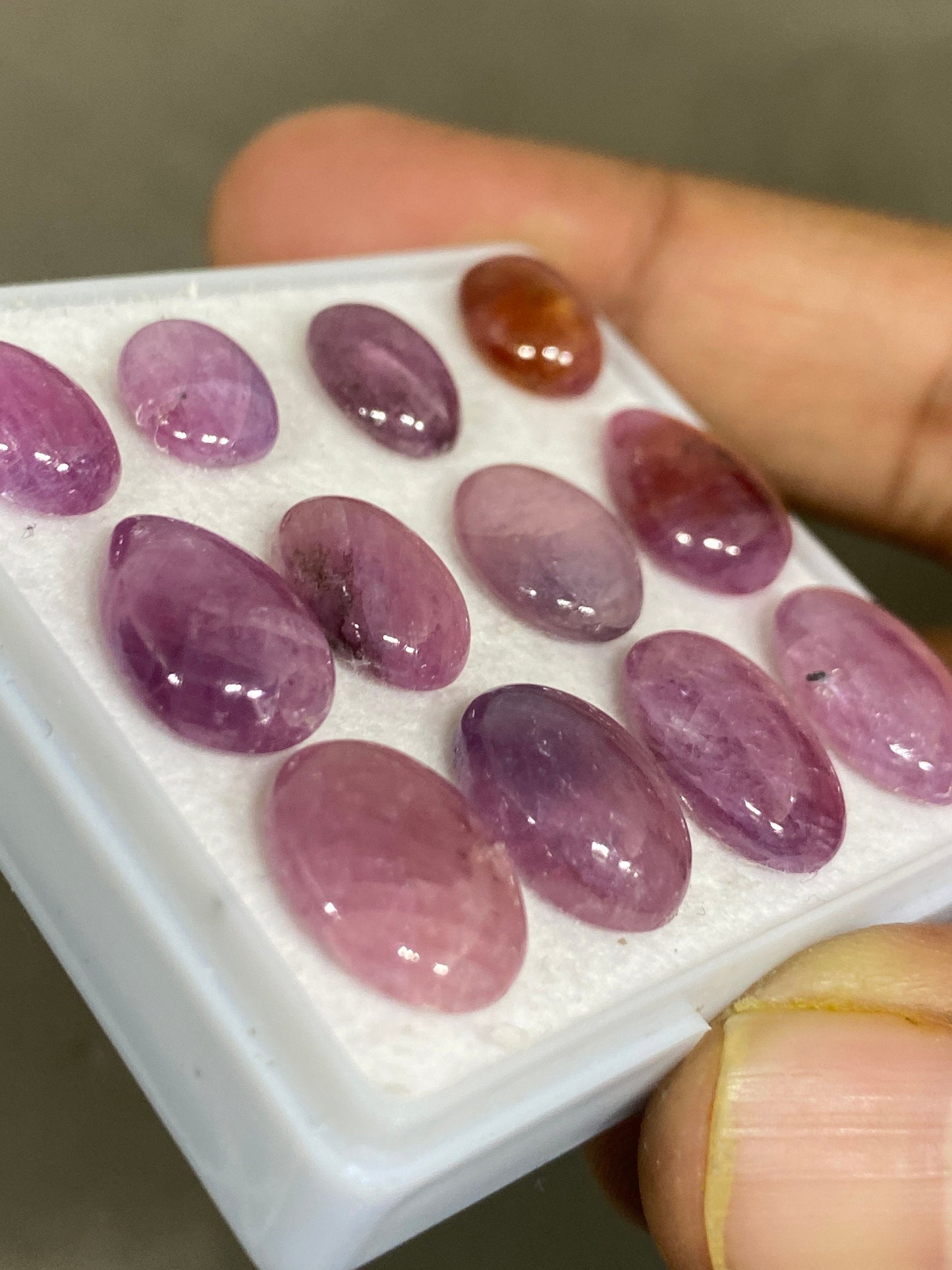 Rare natural pink sapphire cabochons smooth polished wt cts pcs 12 size 10x8mm-14x9mm unheated untreated natural ruby ideal for ring pendant