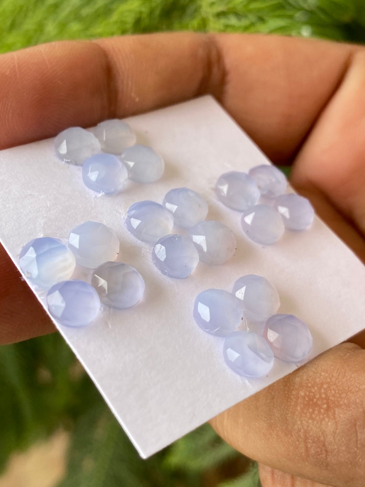 Lovely chalcedony rosecut round shape pcs 20 weight 22 carats size 6.5mm chalcedony round