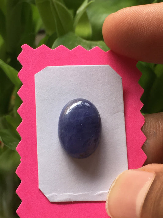 Beautiful Natural tanzanite big size  oval cabochon ideal for ring pendant good quality wt 9.50 cts size 15.7x11.6mm tanzanite oval cabochon