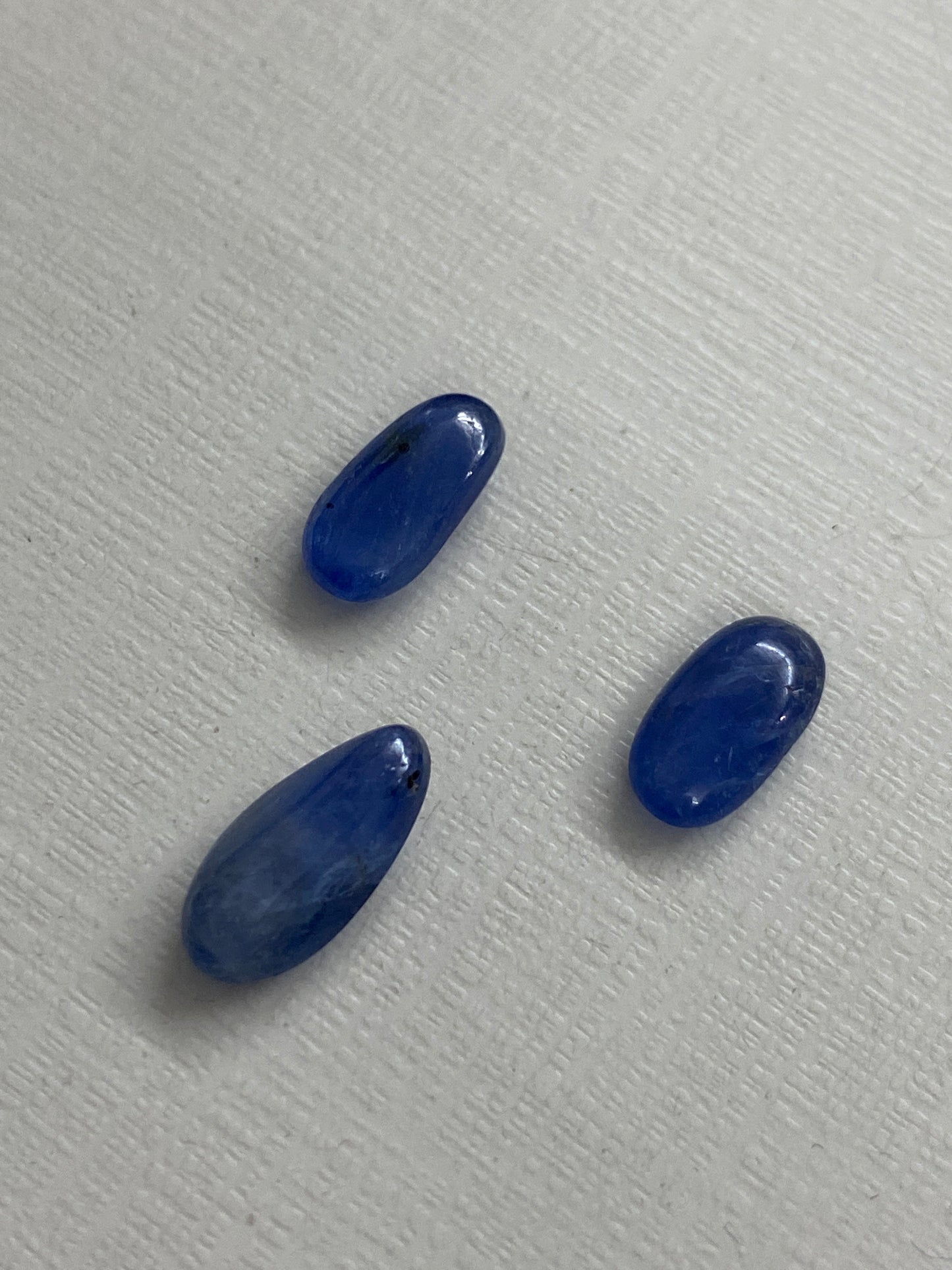 Cute Natural Burma Very Rare Blue sapphire  size weight 11.15 carats pcs 3 Burma mines sapphire cabochon ideal for pendant or a ring