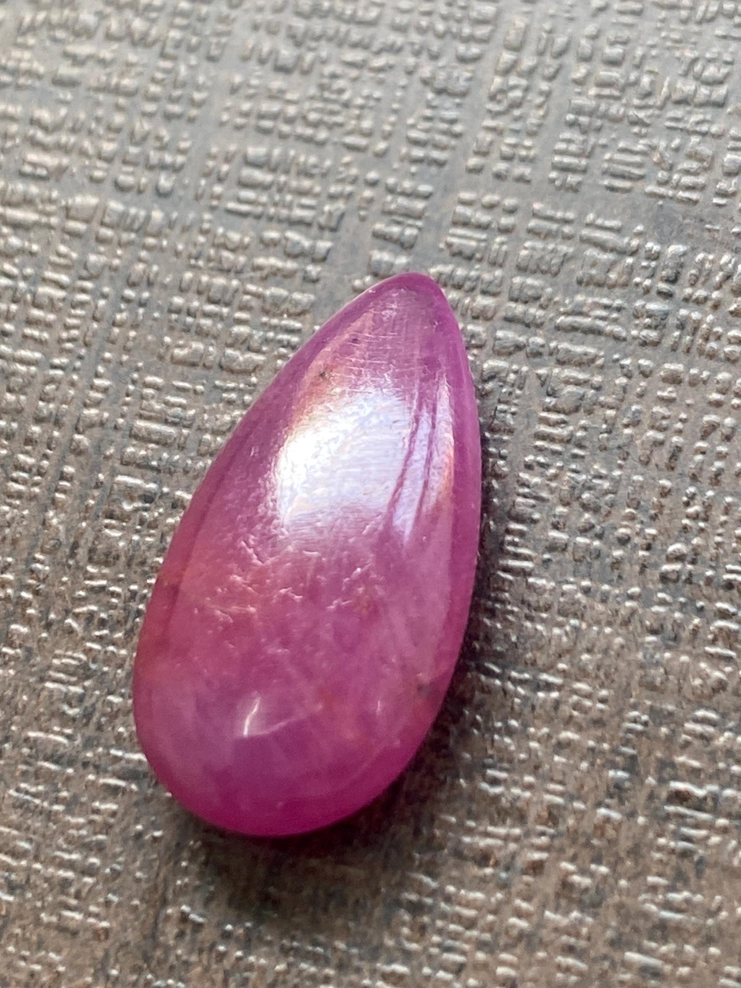 Stunning Very rare Ruby pear briolette  smooth polished briolette weight carats Size  Natural Ruby untreated ruby unheated ruby