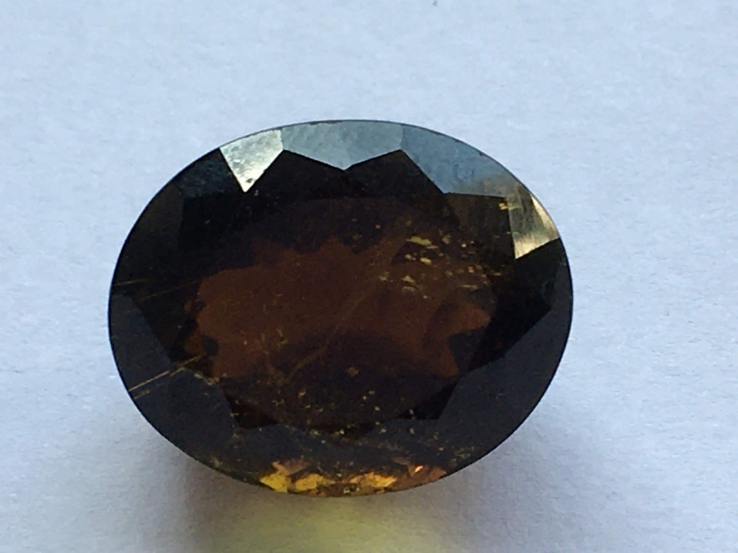 Beautiful rare brown Petro tourmaline oval cutstone weight 22.5 carats size 17.2x14.3mm  tourmaline cut for ring pendant