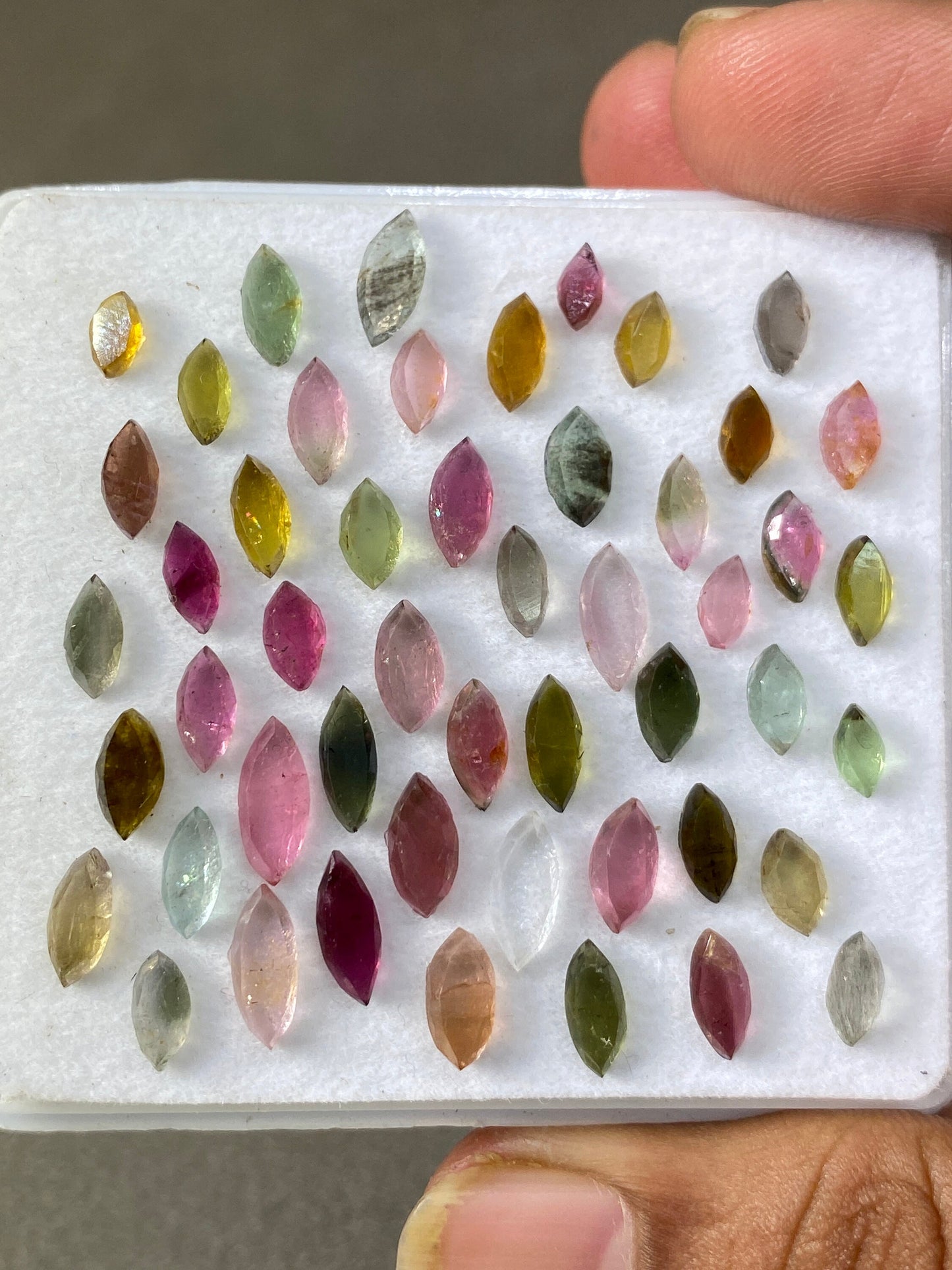 Beautiful candies Tourmaline marquees size 6x3mm-10x4mm  wt 22 carats pcs 50 Tourmaline mirror cut marquees