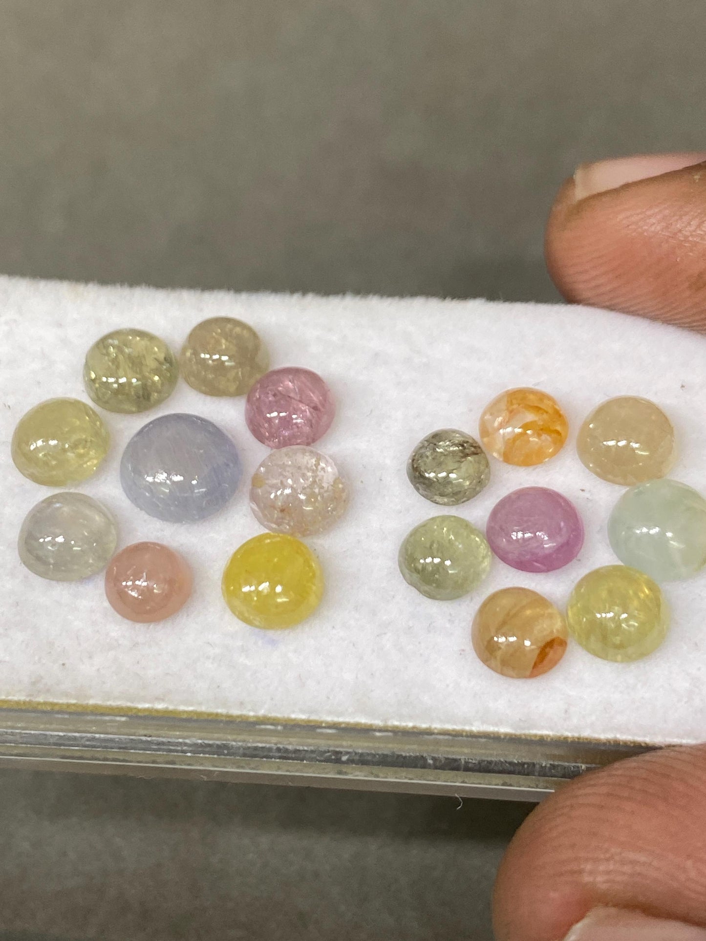 Vivacious rare umba sapphire round cabochons wt 14.60 carats size 5mm-7mm pcs 17 natural sapphire unheated untreated