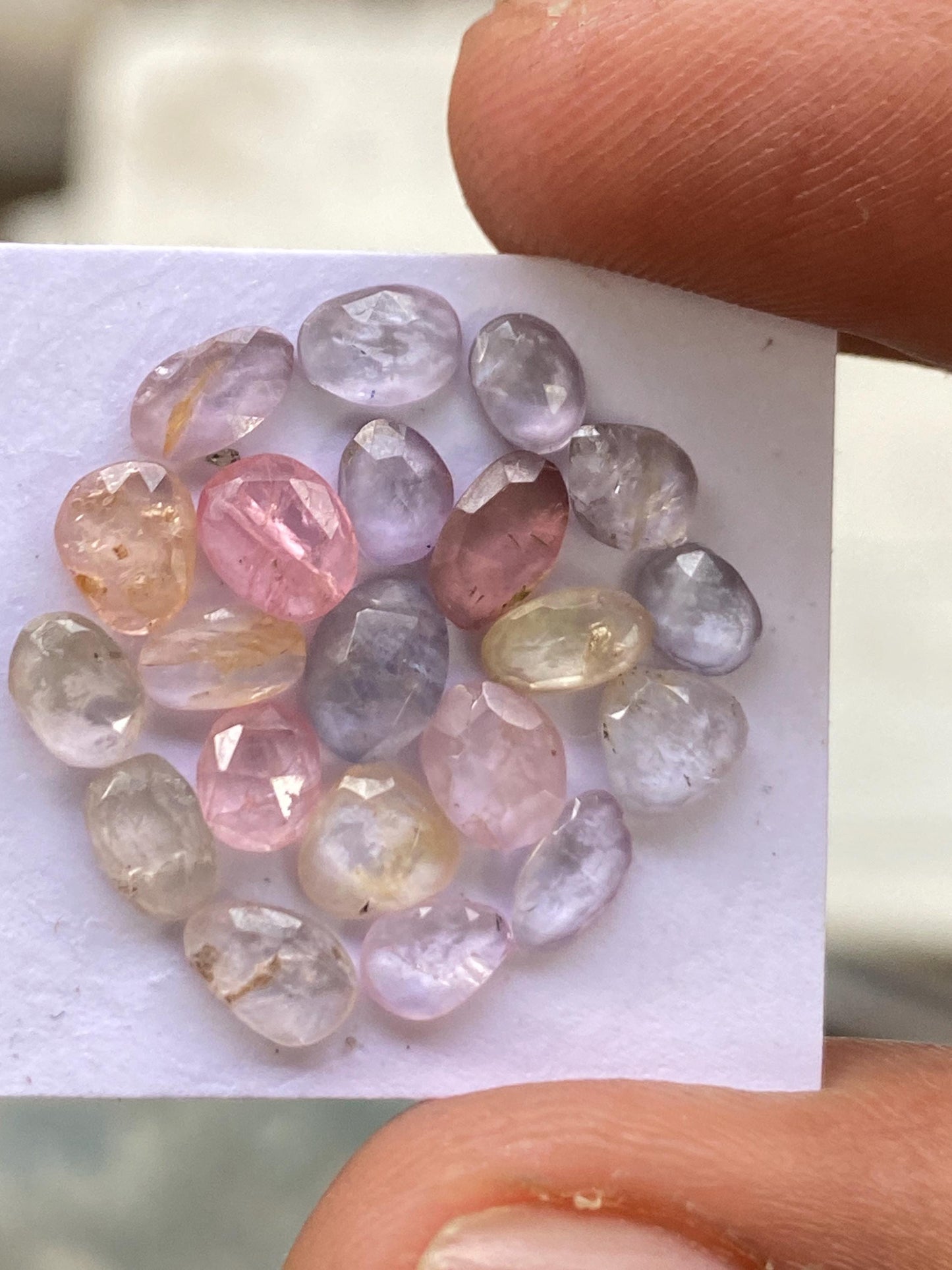 Gorgeous rare  burma mines multi spinel rosecut pcs 21 weight 7.30 carats size 4.5x3.6mm-6.3x4.5mm rosecut spinel lot flatback gems