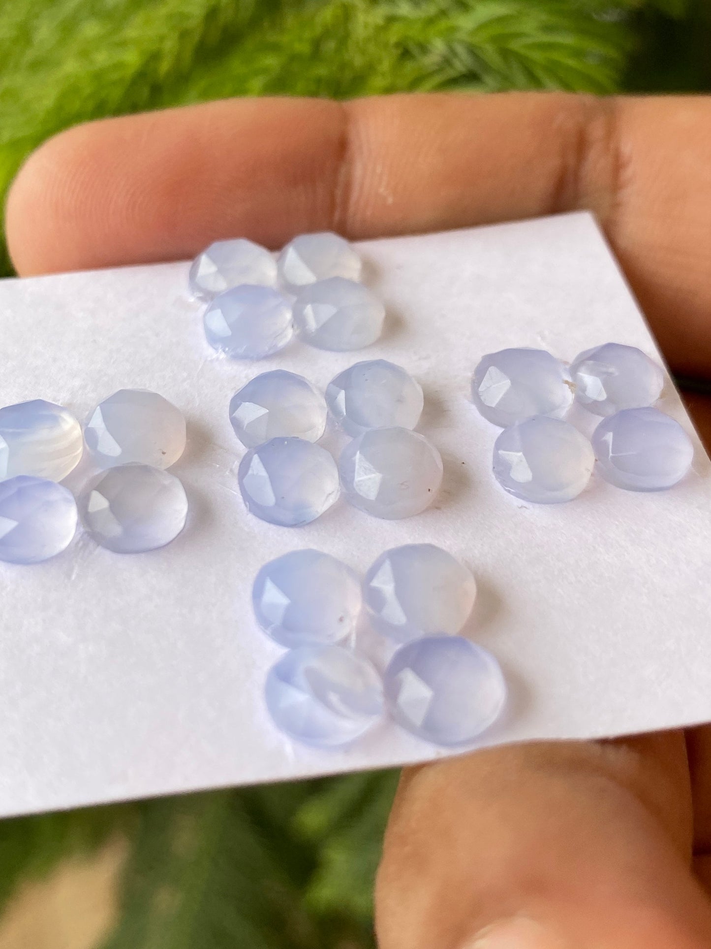 Lovely chalcedony rosecut round shape pcs 20 weight 22 carats size 6.5mm chalcedony round