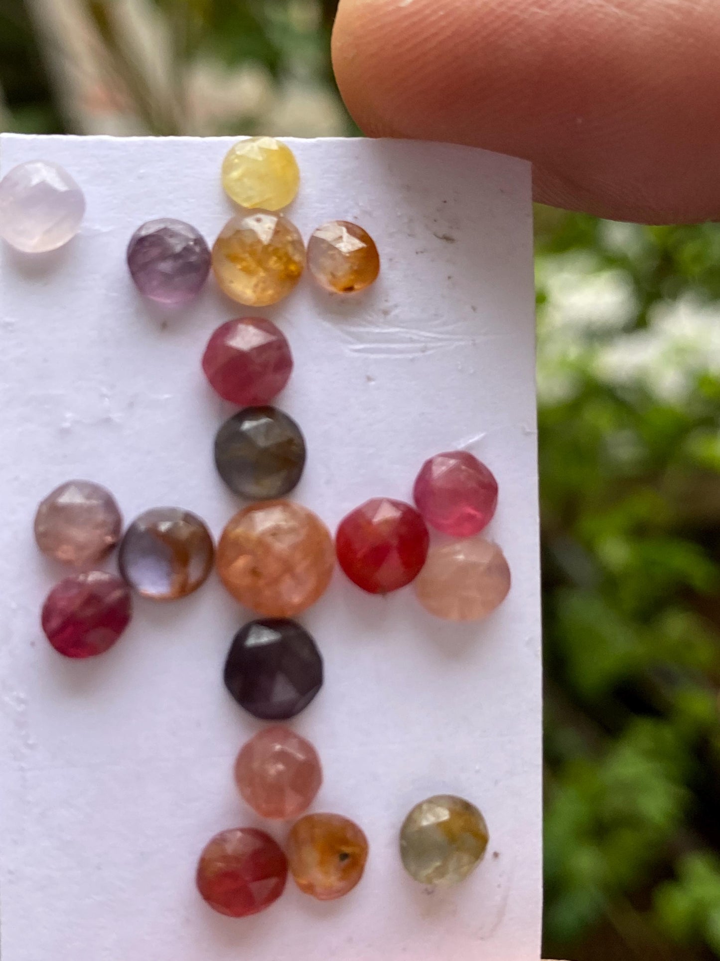 Gorgeous rare Burma mines spinel round shape rosecut weight 11.95 carats size 4.5x4.4mm-6.7x6.5mm pcs 19 spinel round cabochons