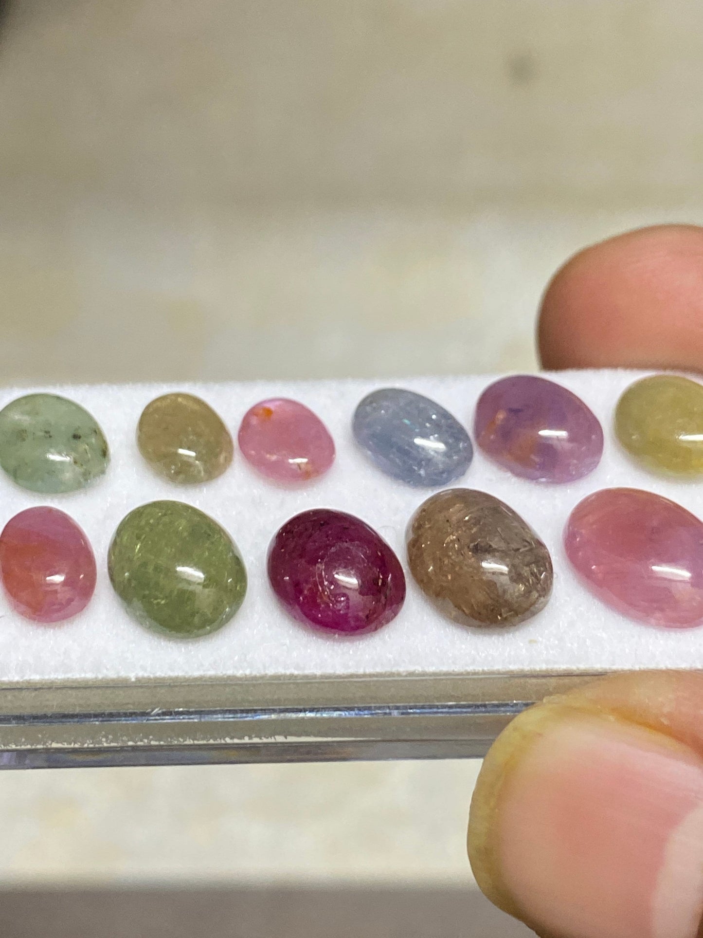 Rare natural umba sapphire oval cabochons beautiful lot unheated untreated sapphire Pcs 11 size 6.5x8.9-12x10mm weight 37 carats nice lot