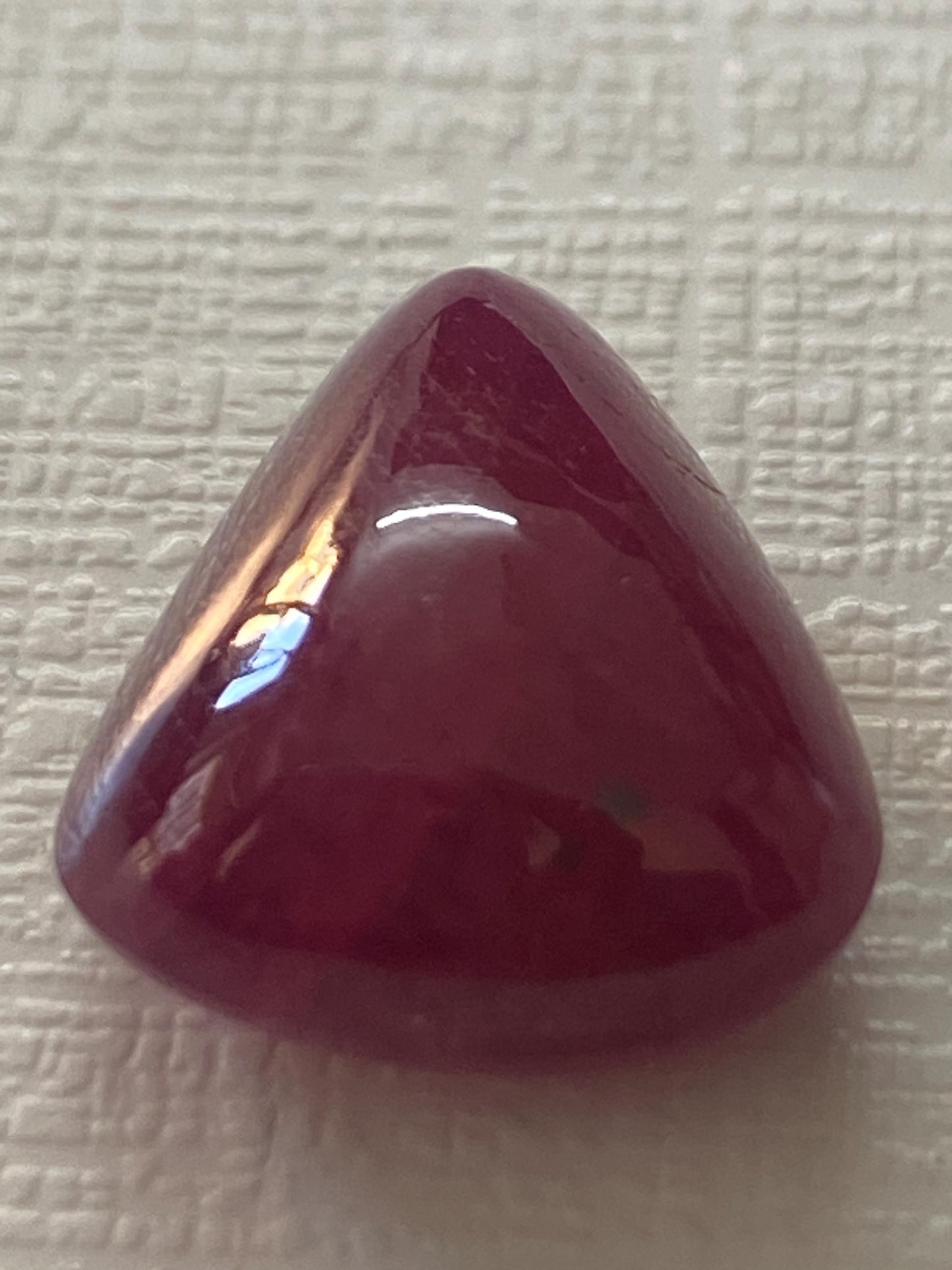 Very rare natural Ruby Trillion Cabochon blood red ruby trillion ruby Natural ring wt 13.55 carats 15.5x13mm Pendant Unheated untreated ruby