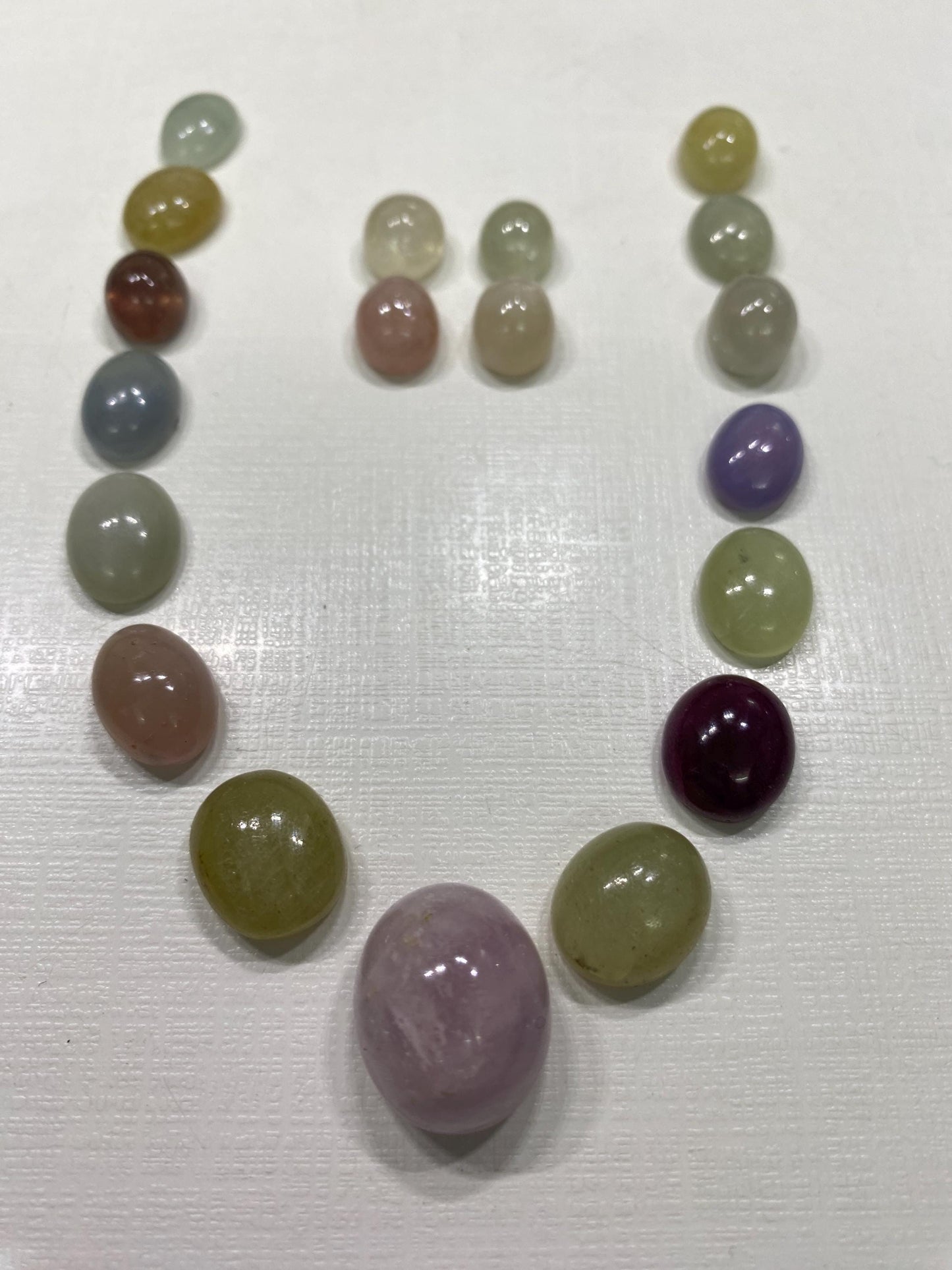 Gorgeous very rare colorful sapphire cabochons  necklace multi sapphire lot amazing quality pcs 19 wt 207.10 cts size 10x9-19x16mm sapphire