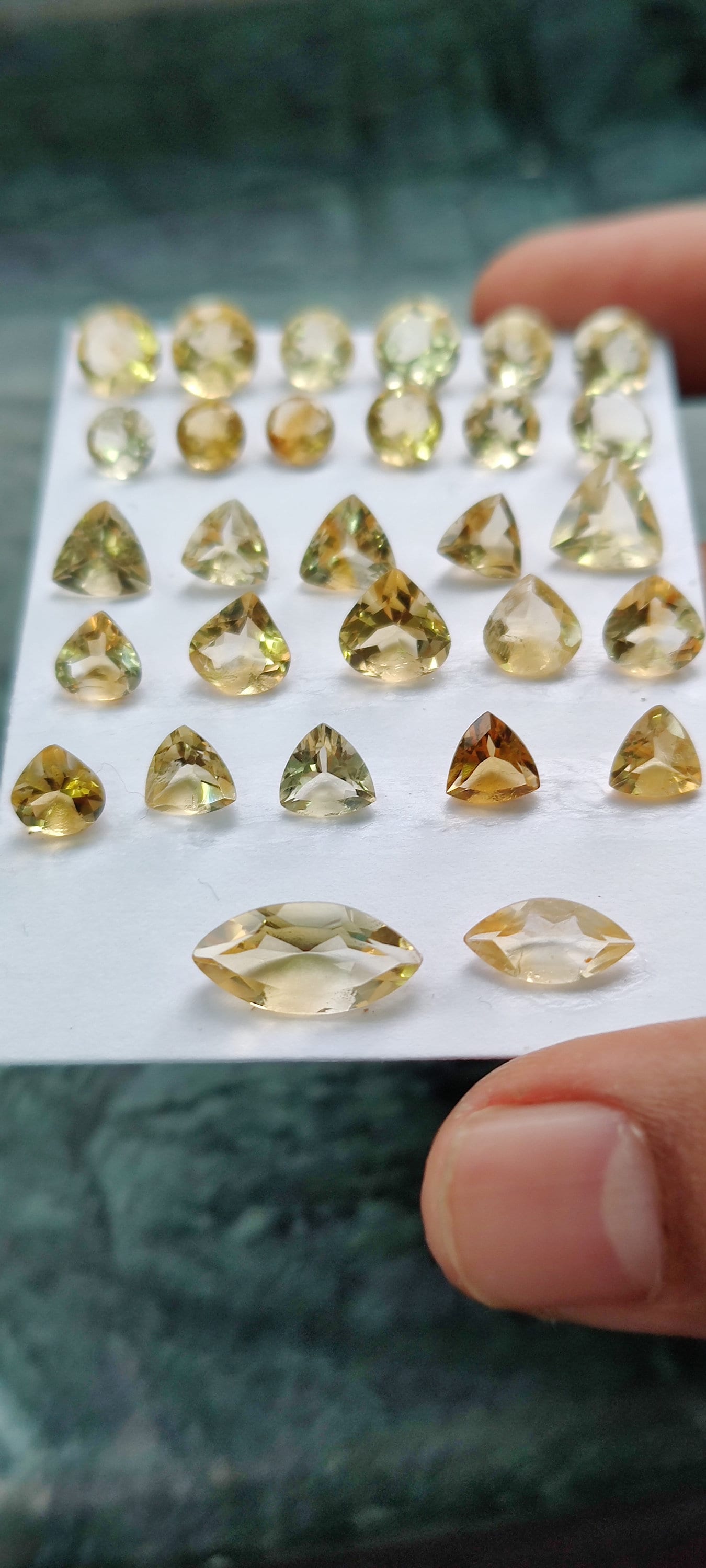 Stunning citrine heart cushion shape fine quality pcs 29  wt 37 cts size citrine heart cuts citrine ring supply