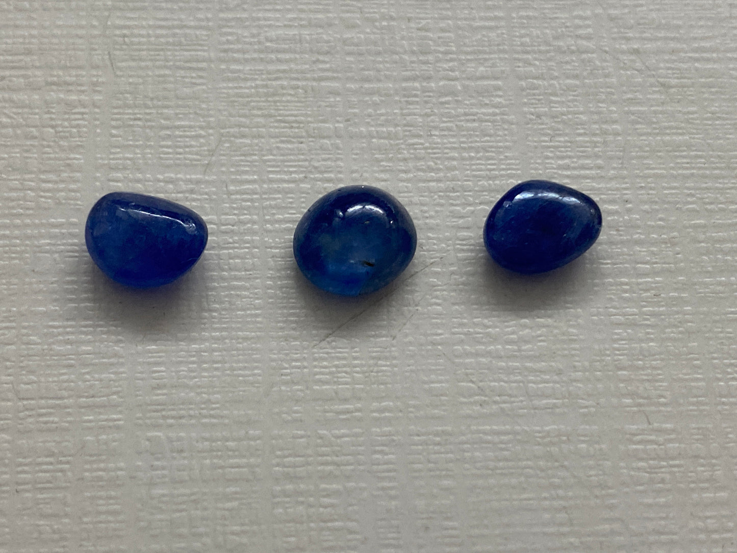 Fabulous Natural Burma Very Rare Blue sapphire size 8x7mm-9x8mm wt 9.25 carats pcs 3 Burma mines sapphire cabochon ideal for pendant or ring