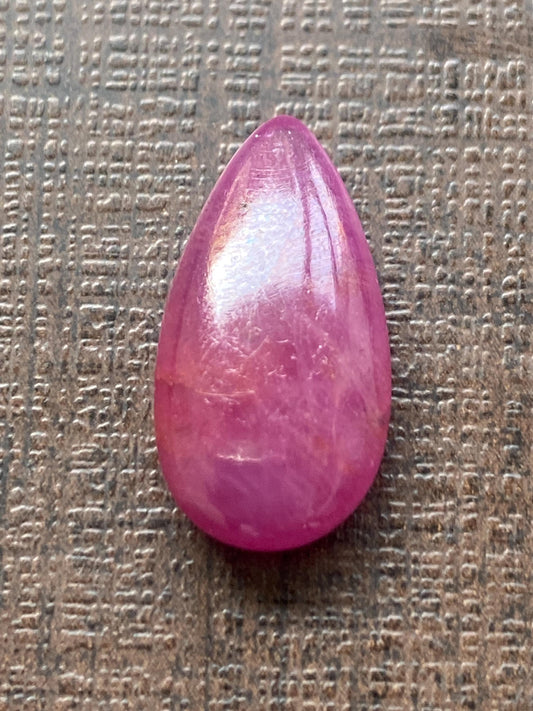 Stunning Very rare Ruby pear briolette  smooth polished briolette weight carats Size  Natural Ruby untreated ruby unheated ruby