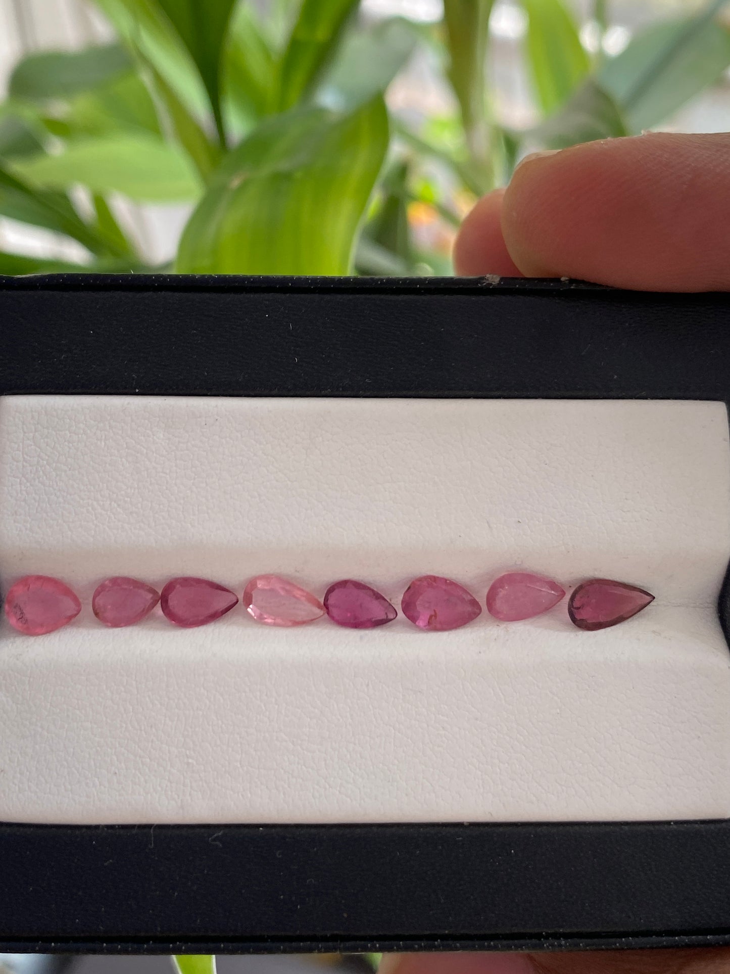 Stunning Rare pink Tourmaline pear cutstones pcs 8 wt 2.5 cts 6x4-7x4mm tourmaline cuts pears cutstones pink  tourmaline