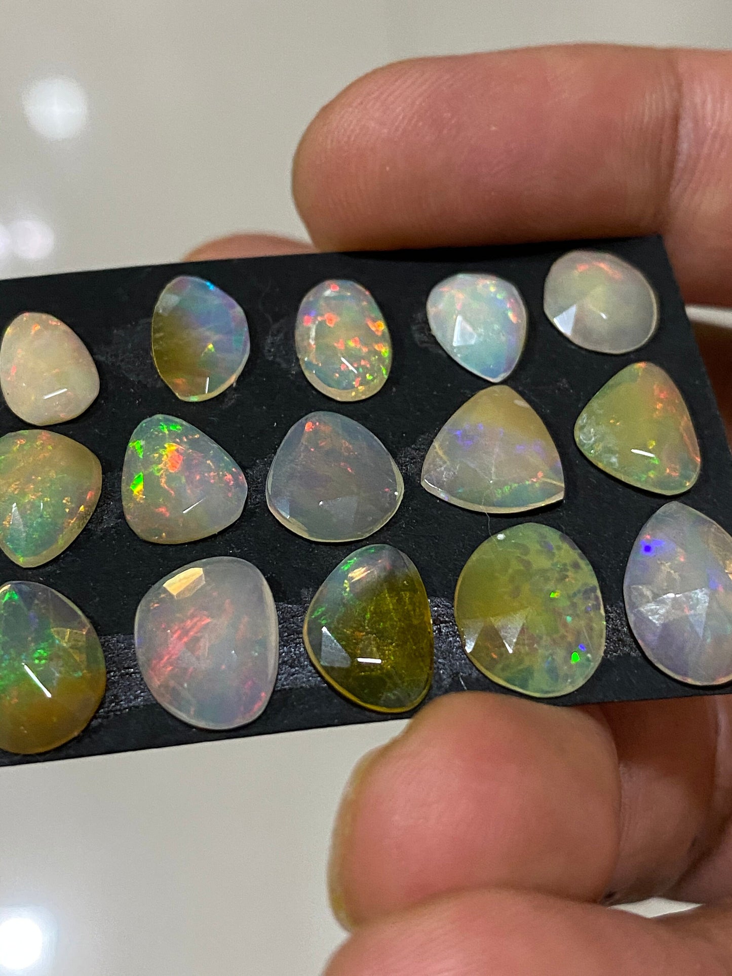 Eye catching Ethiopian opal rosecut Welo opal rosecut aaa quality wt 13.50 cts pcs 15 size rosecut opal fire natural opal rosecut