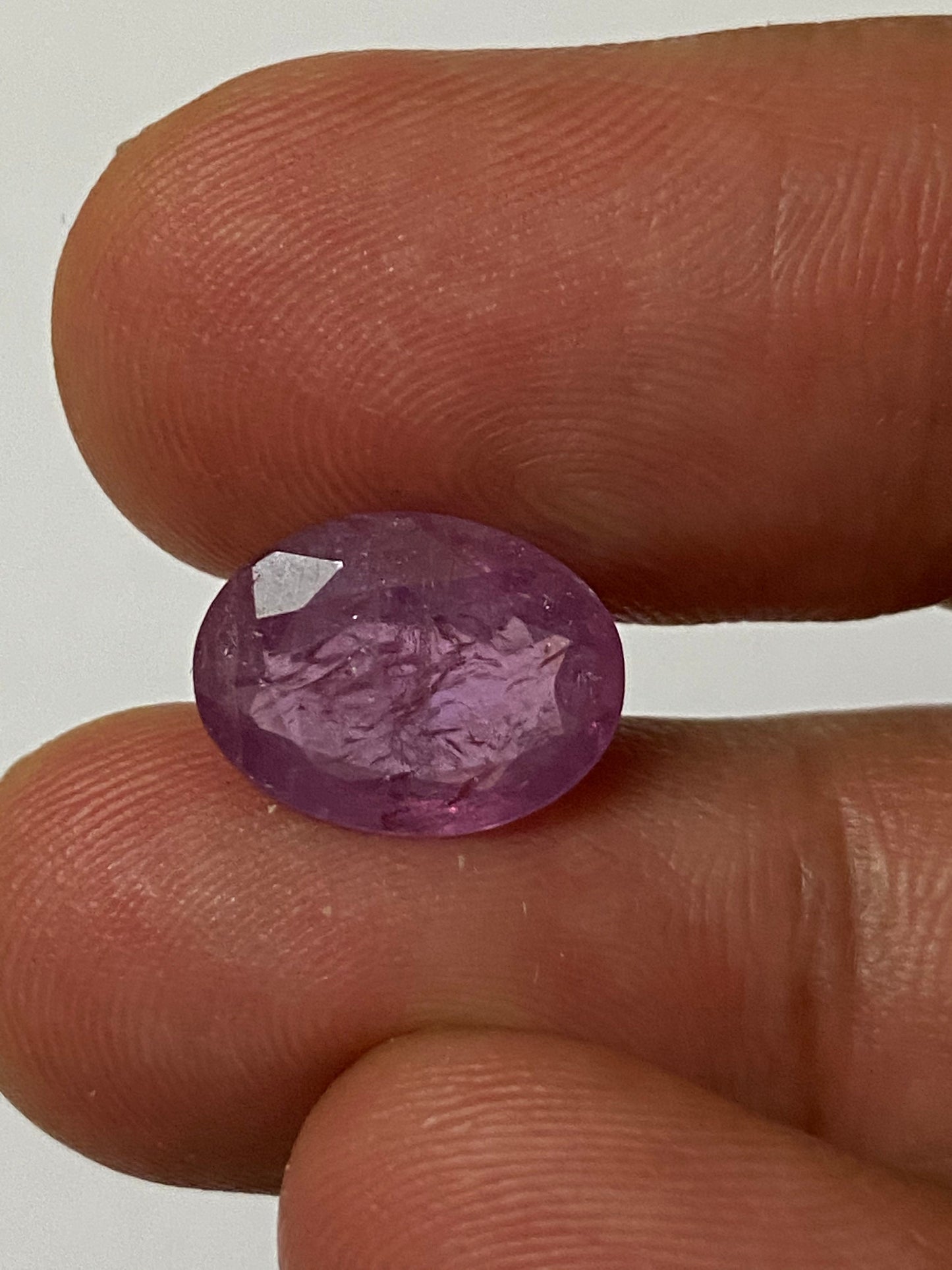 Pink sapphire oval cut stone natural unheated untreated  ring size natural sapphire  wt 5.5 carats size 12x9.5mm Sapphire oval cut