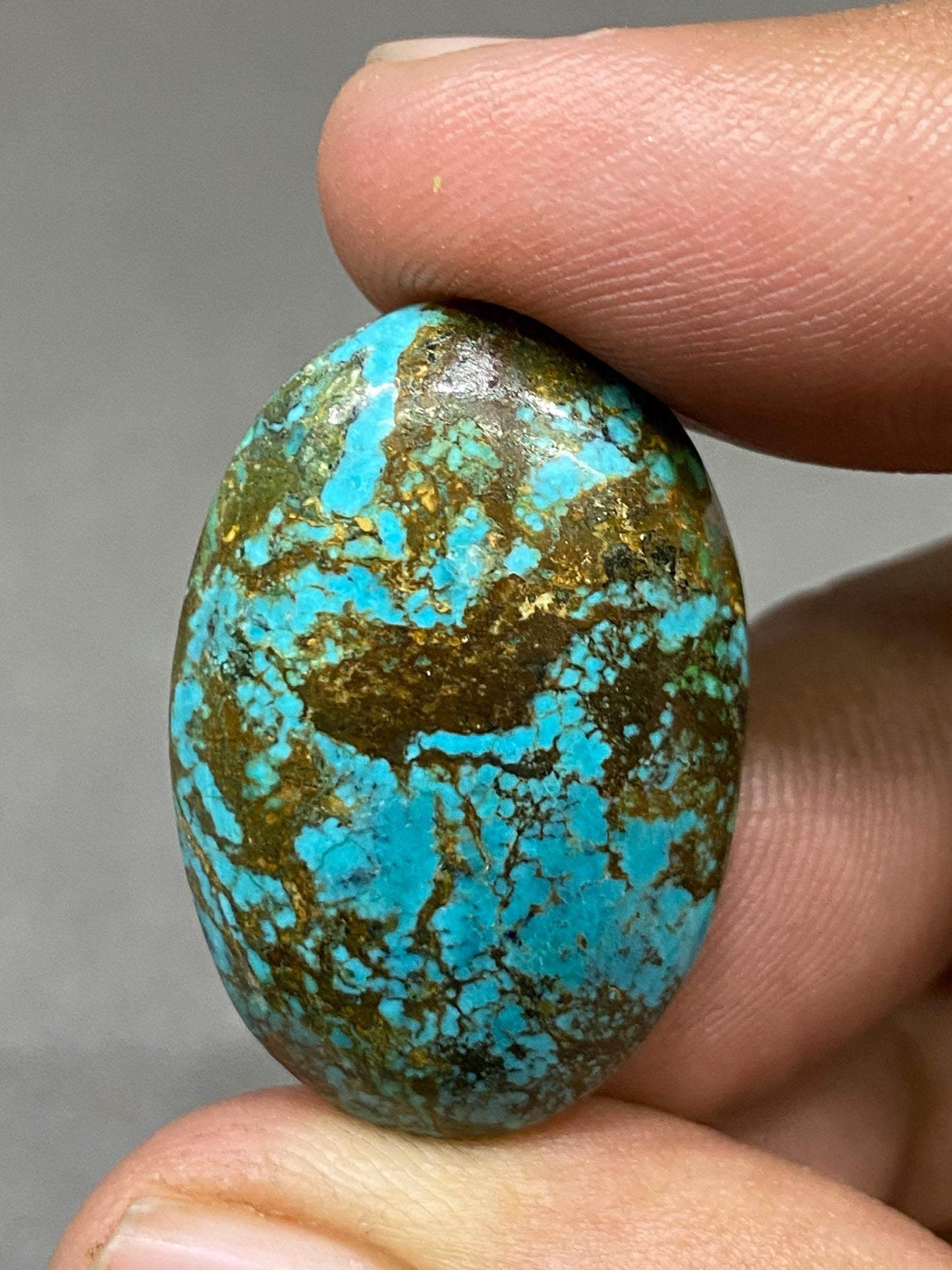 Dazzling Rare hubei Turquoise cabochon natural hubei mines rare pattern  smooth turquoise  turquoise pendant supply