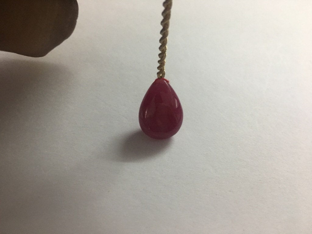 Huge Very rare Ruby pear briolette  smooth polished briolette weight 69 carats Size 15.5x13.5mm Natural Ruby untreated ruby unheated ruby