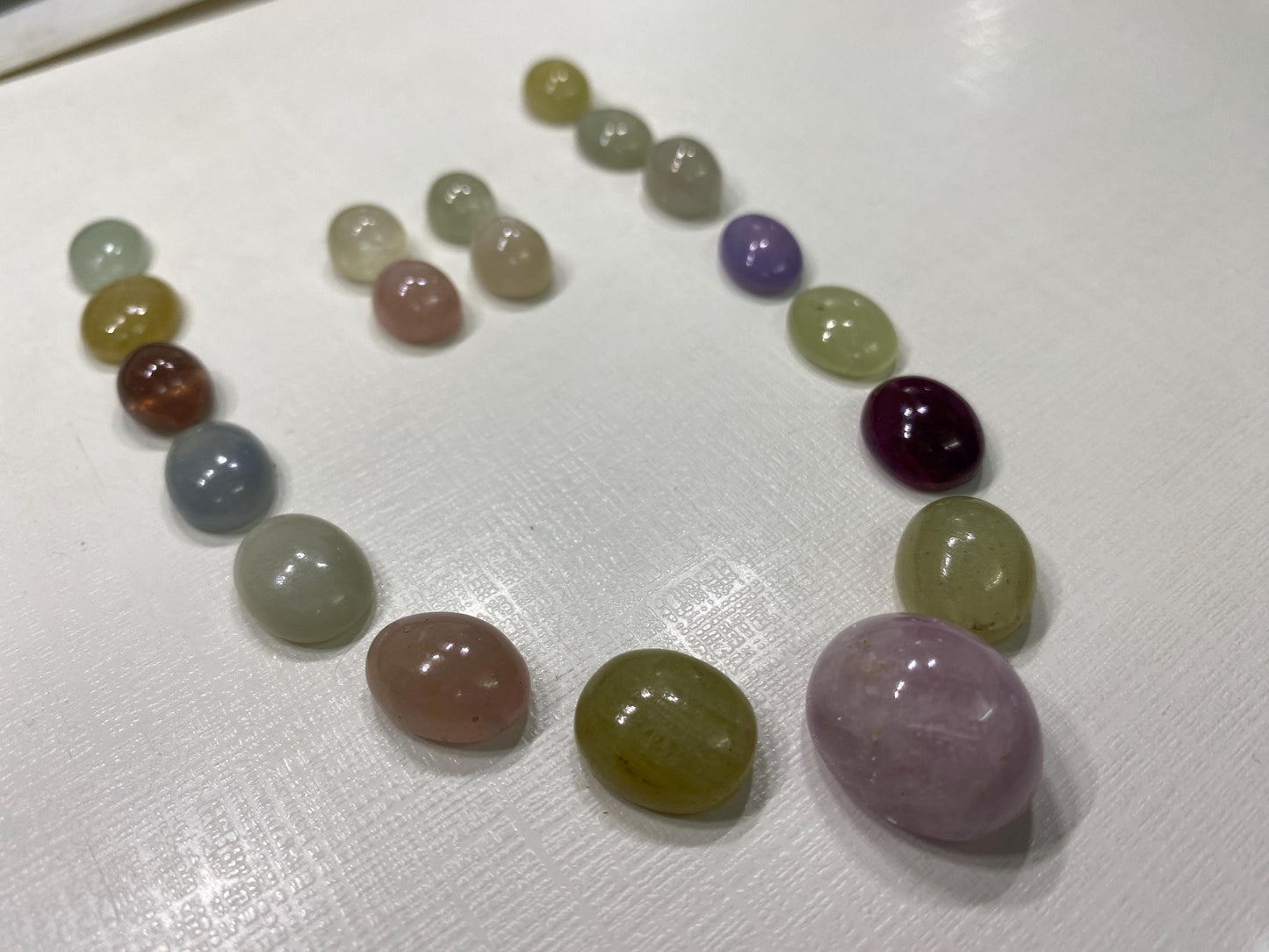 Gorgeous very rare colorful sapphire cabochons  necklace multi sapphire lot amazing quality pcs 19 wt 207.10 cts size 10x9-19x16mm sapphire