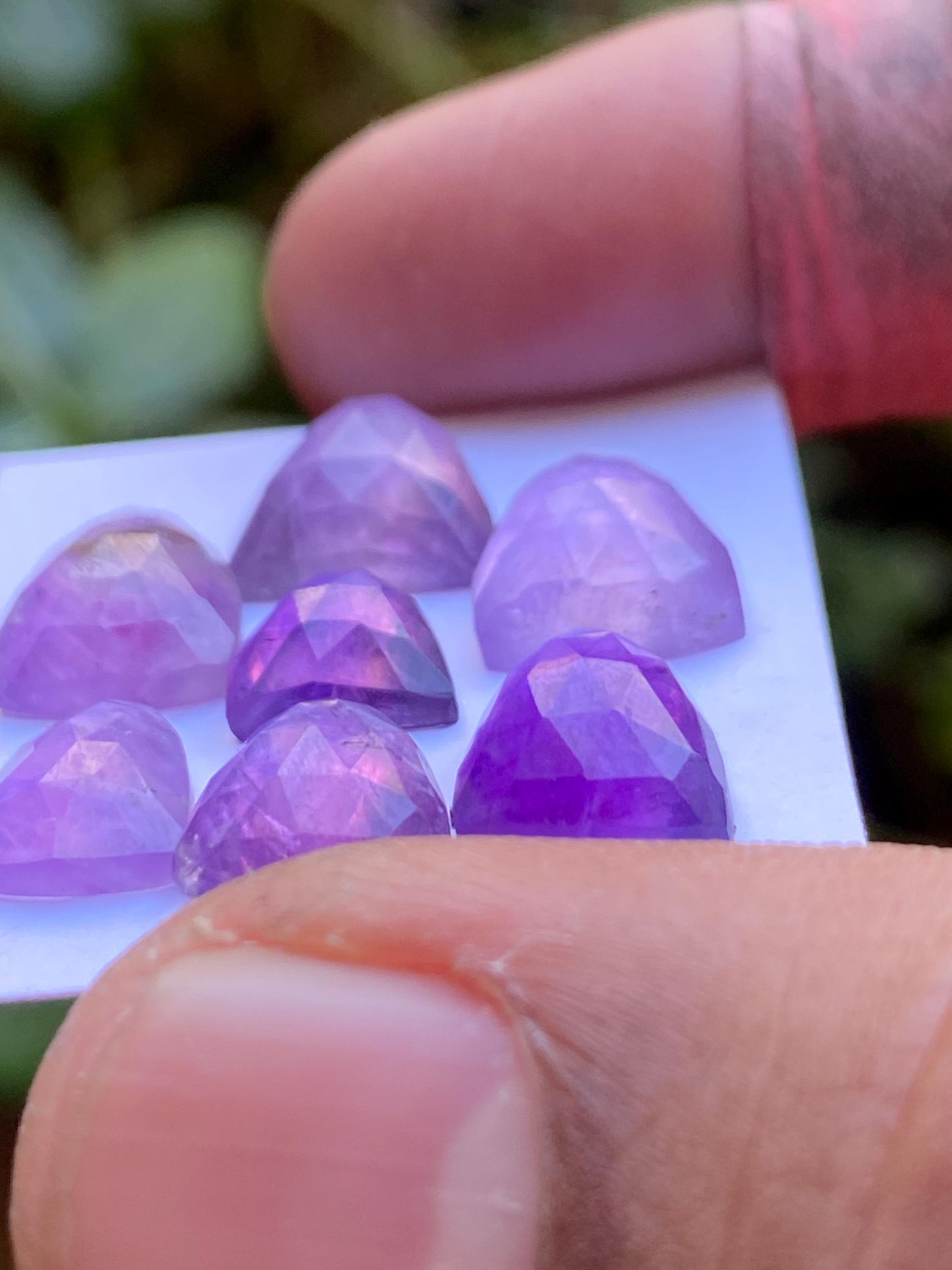 Stunning rare amethyst rosecut fancy shield shapes amethyst pendant supply weight 21.80 carats pcs 7 size 9.5x8.3mm-12x10mm rosecut amethyst