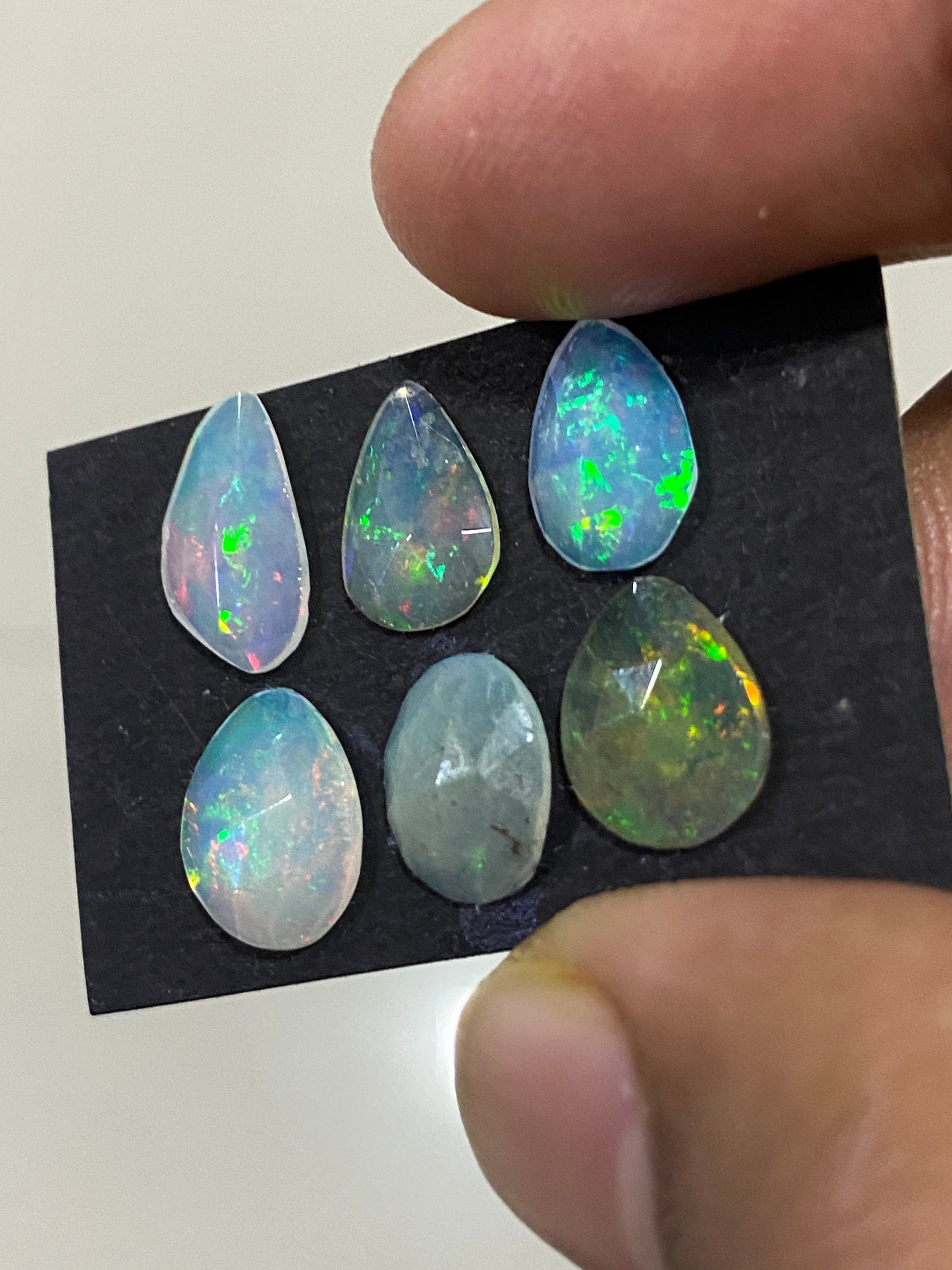 Attractive rare Ethiopian opal rosecut Welo opal rosecut aaa quality wt 6 carats pcs 6 size 10x8mm-13x7mm rosecut opal natural opal rosecut