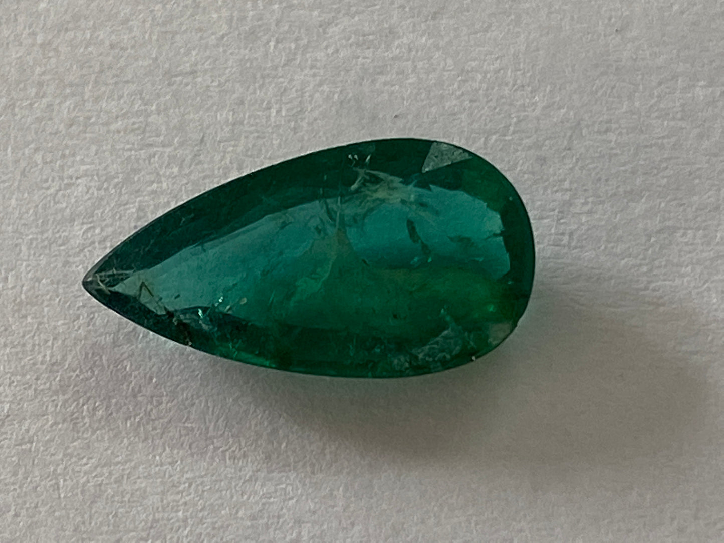 Emerald pear shape ring size weight 2 carats size 13.8x7mm emerald ideal for ring emerald gemstone pear shape emerald with inclusions