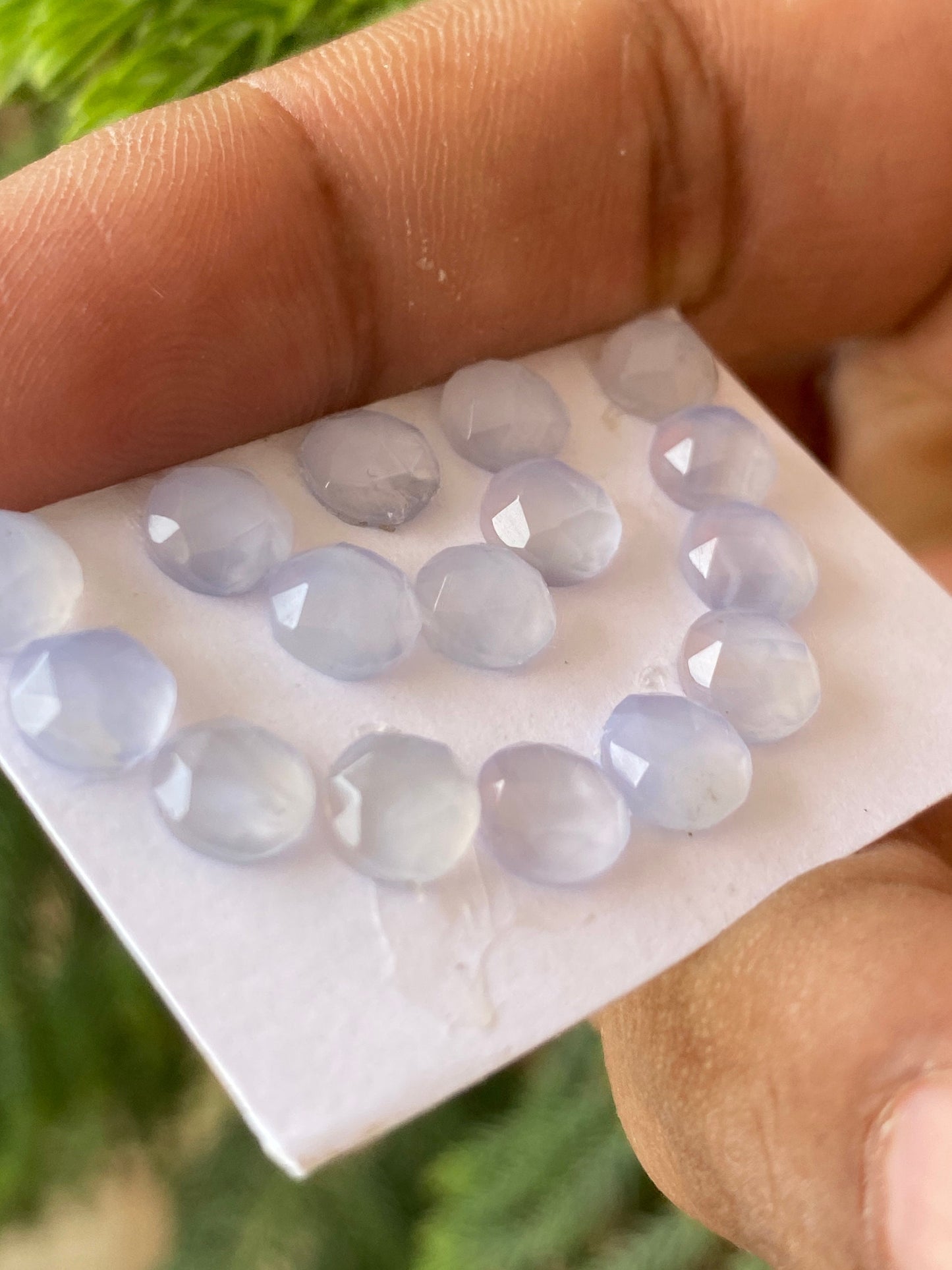 Amazing chalcedony rosecut round shape pcs 16 weight 15.5 carats size 6mm-6.5mm  chalcedony round